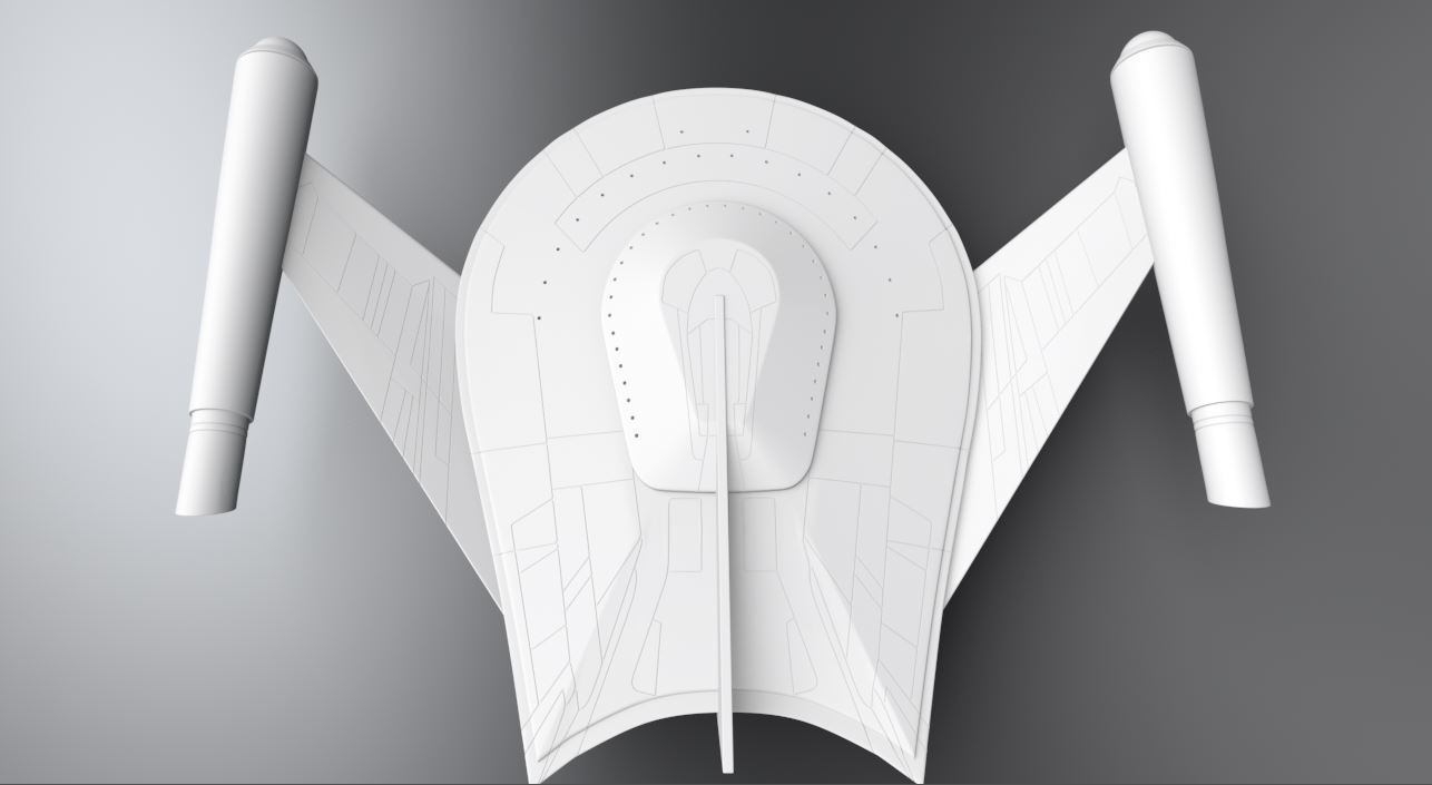 Romulan Bird of Prey Scale model 3D print model_3