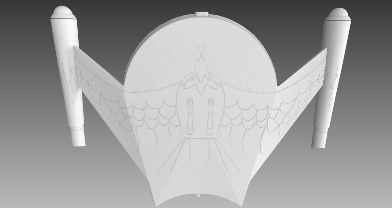 Romulan Bird of Prey Scale model 3D print model_4