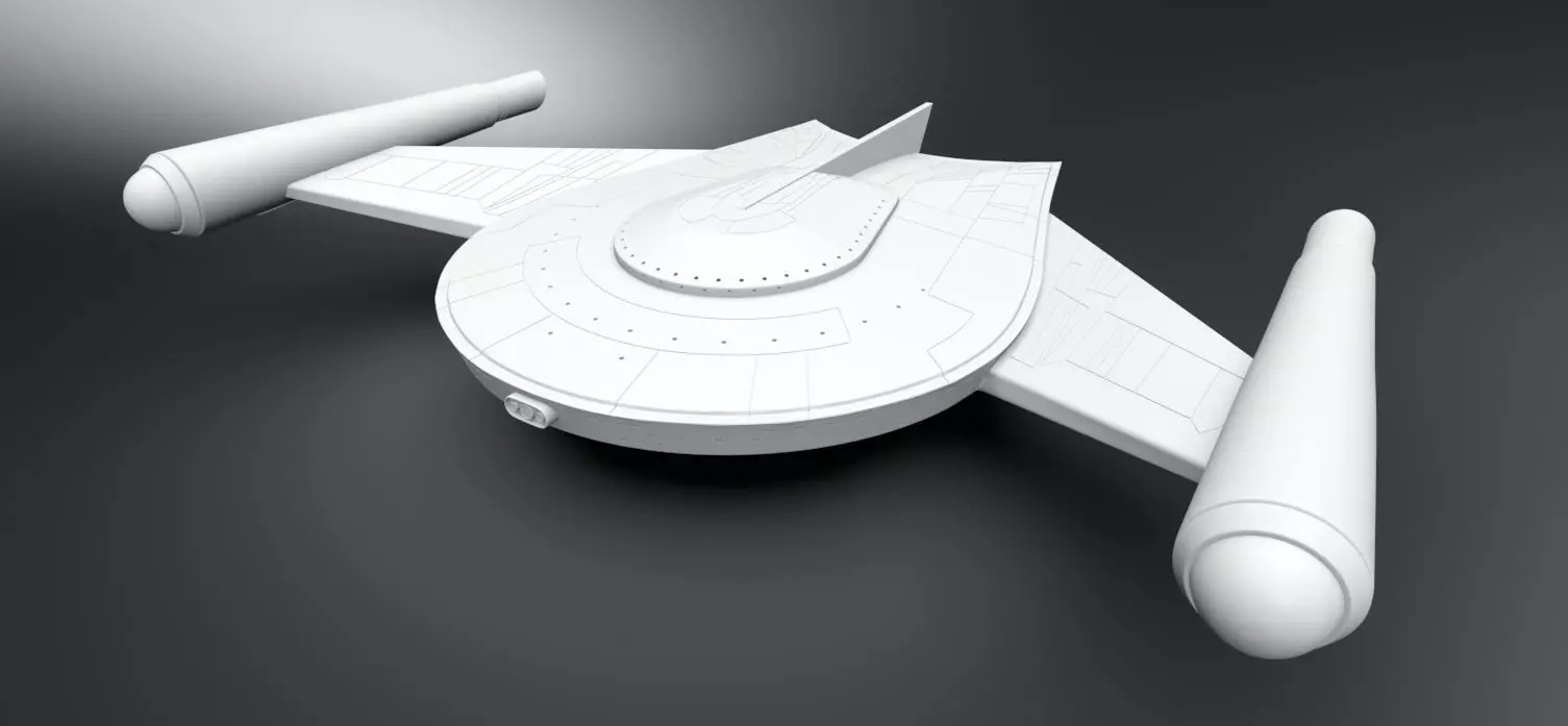 Romulan Bird of Prey Scale model 3D print model_0