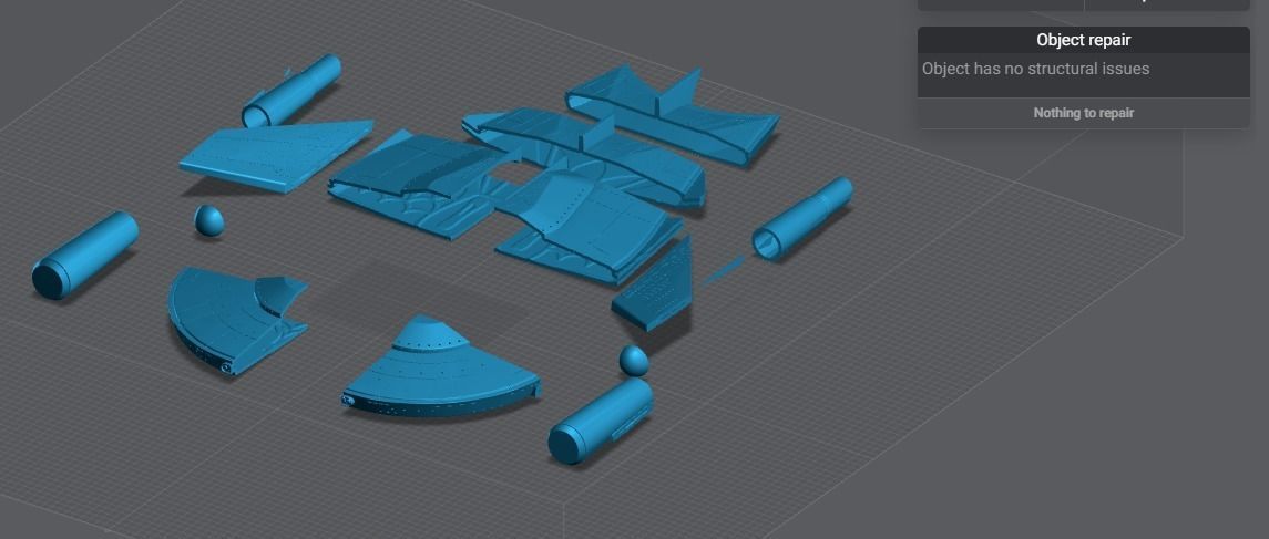 Romulan Bird of Prey Scale model 3D print model_5