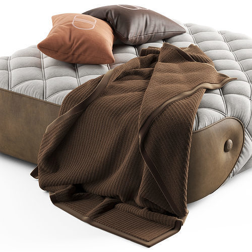 Daytona Wimbeledon Pouffe 3D model 3