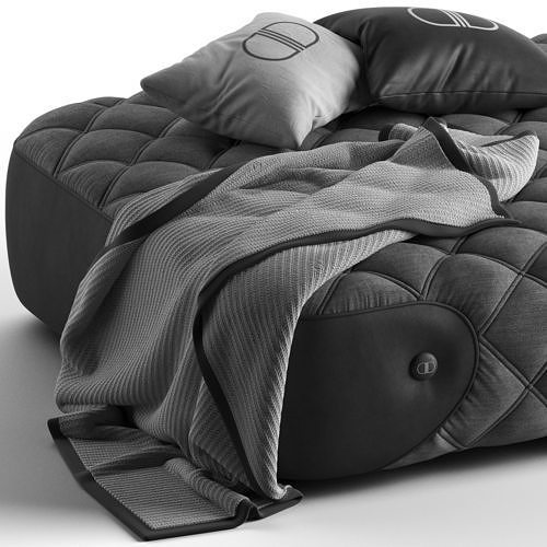 Daytona Wimbeledon Pouffe 3D model 5