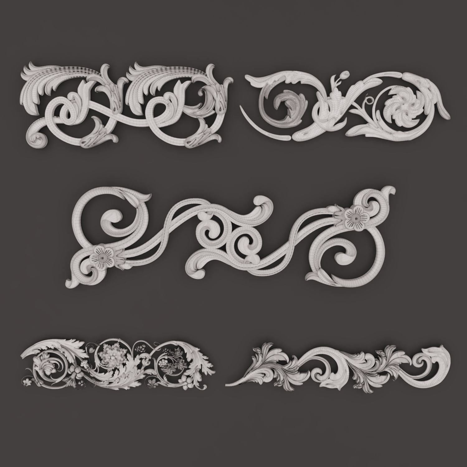 Trim Ornament 133 3D model_4