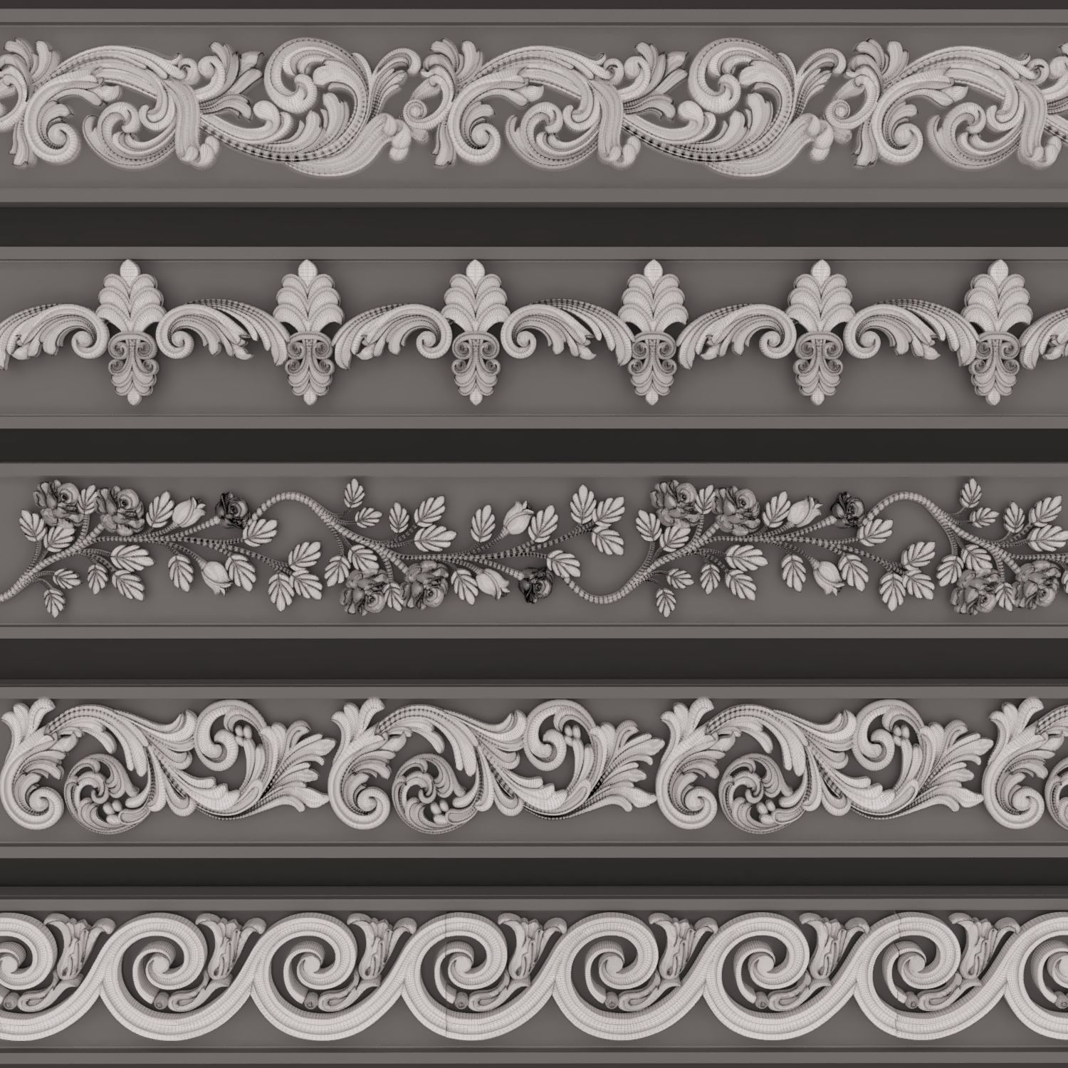 Trim Ornament 135 3D model_2