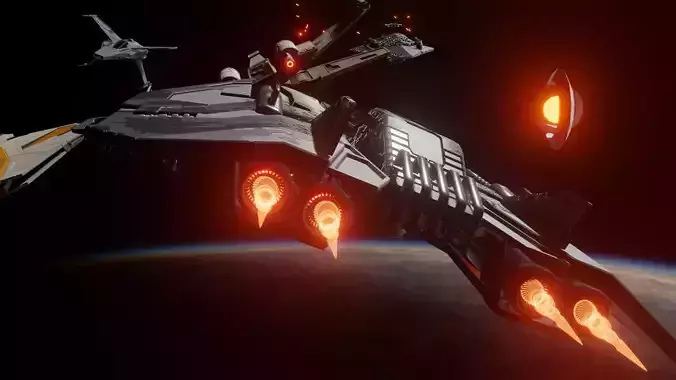 Star War movie Seen create  Free Project blender File