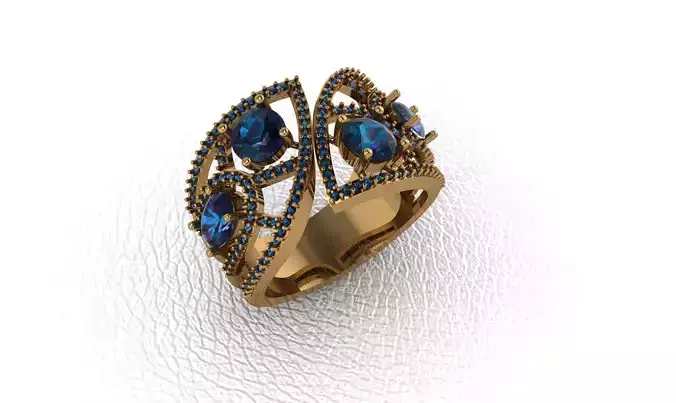 light gram ring-143 3D print model