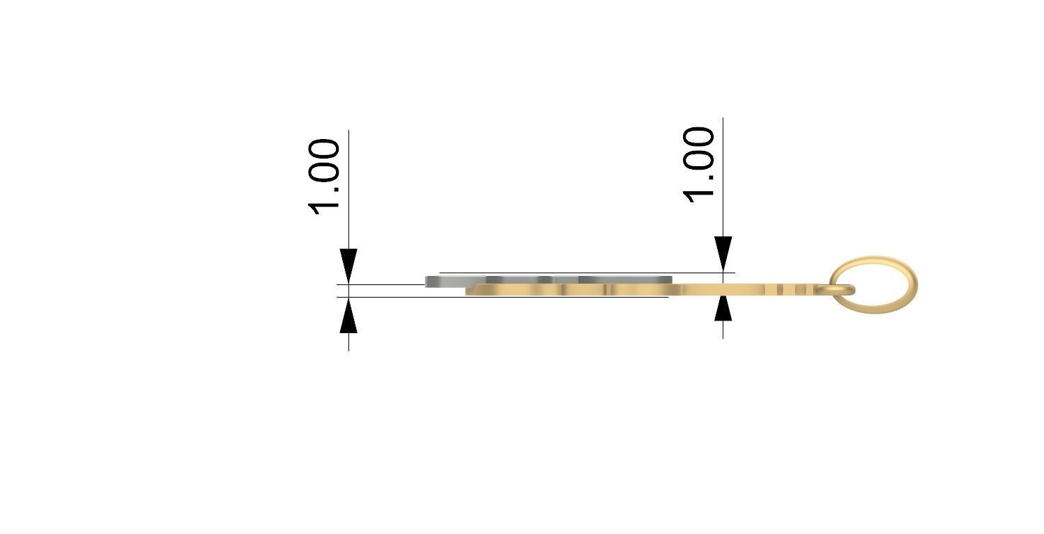 violin pendant  3D print model_12