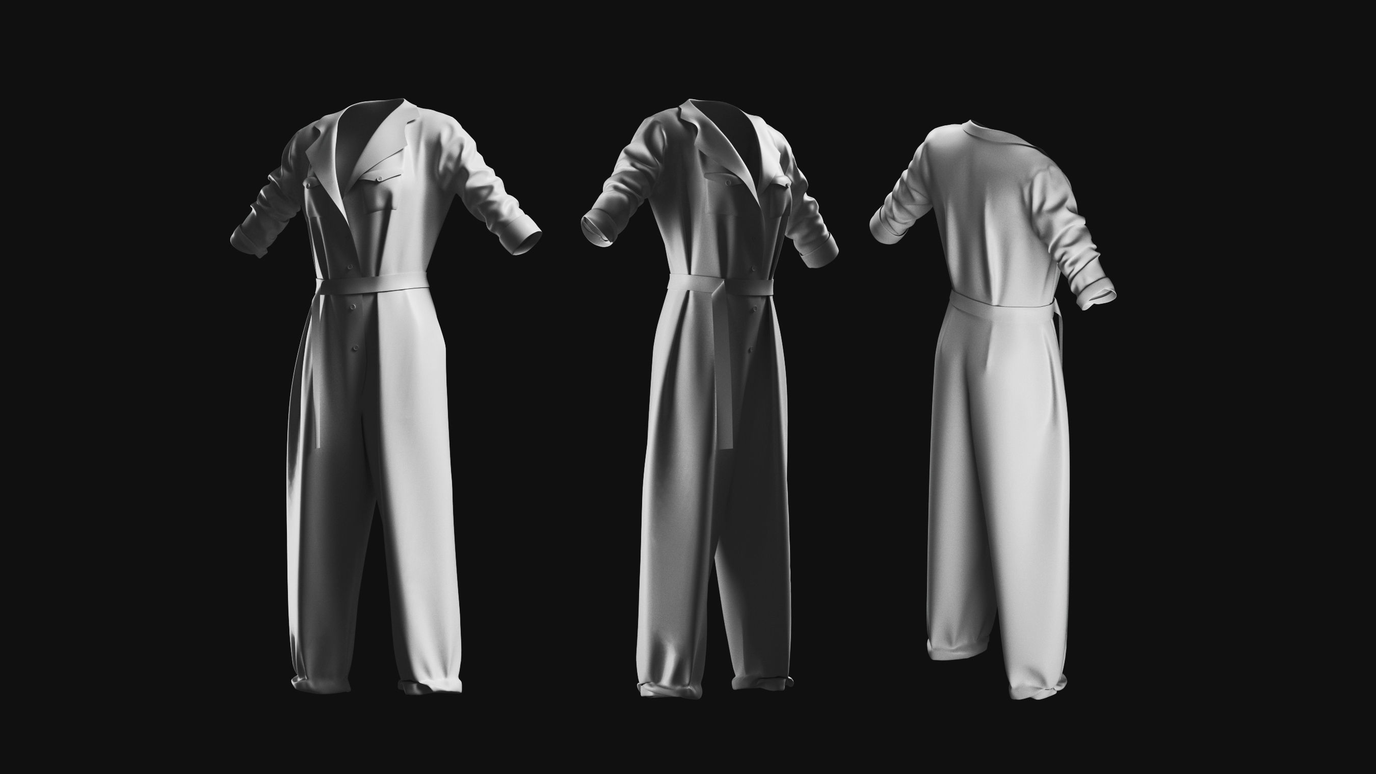 Basemesh Bodysuit Collection 3D model_14