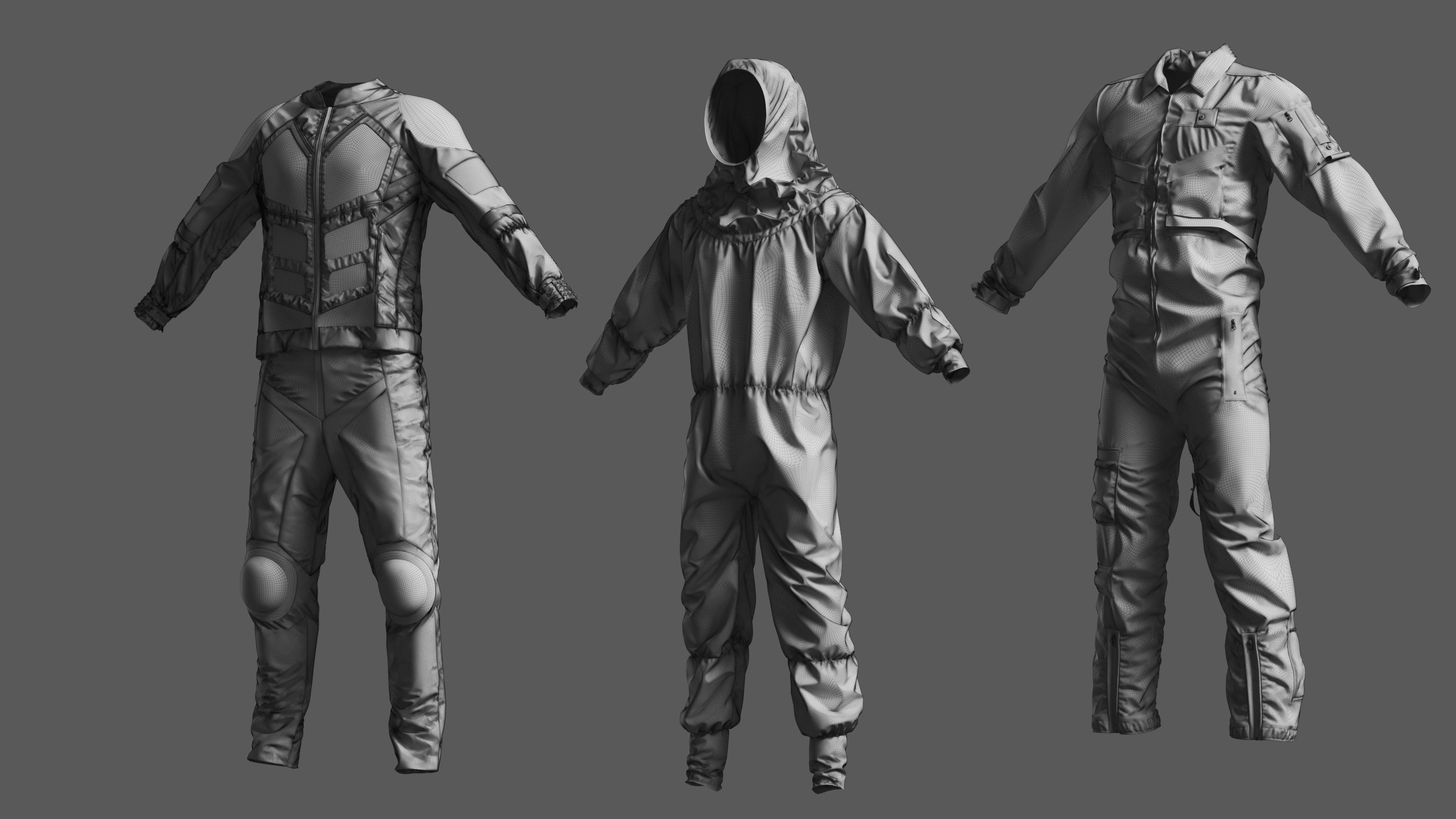 Basemesh Bodysuit Collection 3D model_20