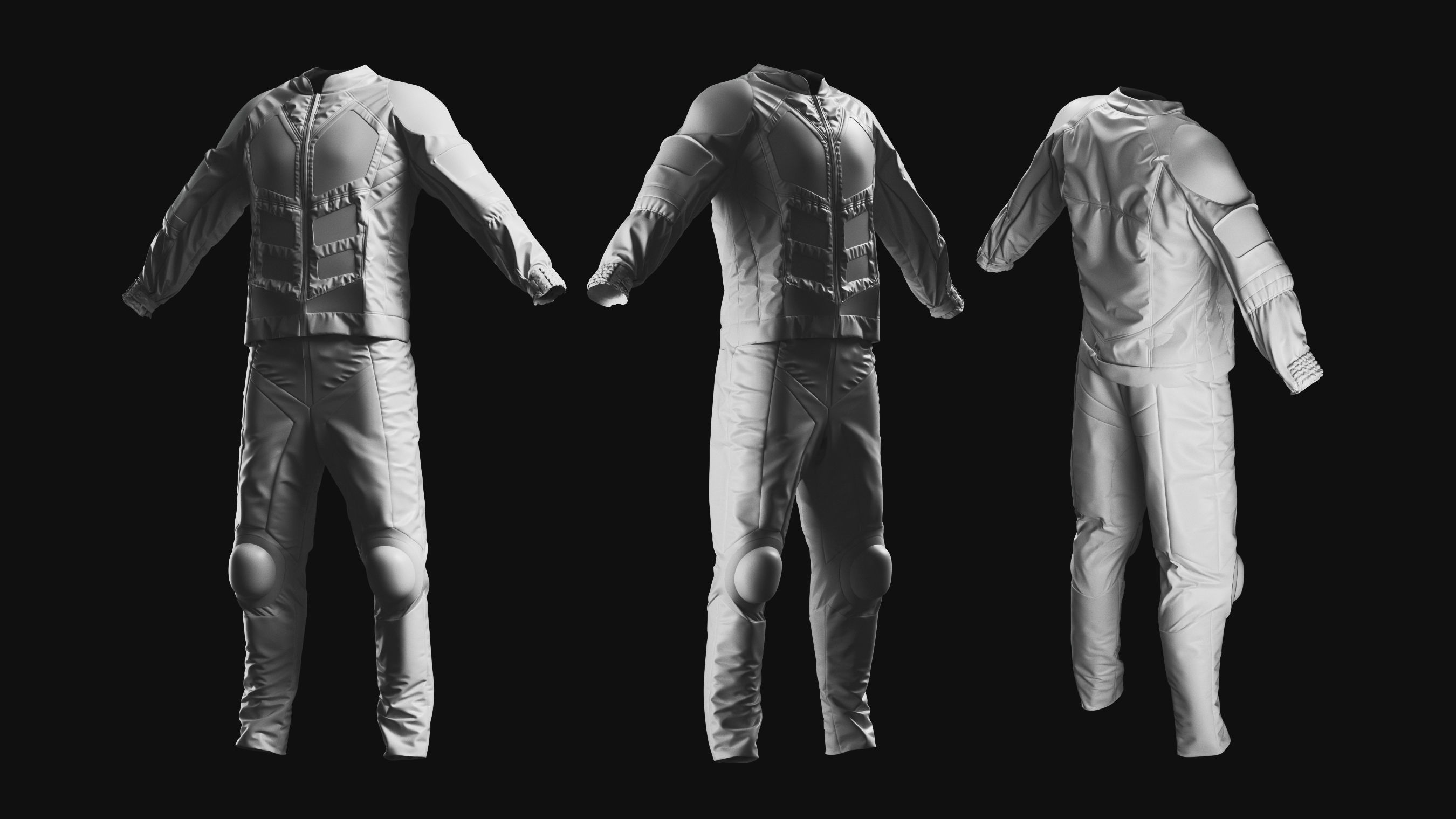 Basemesh Bodysuit Collection 3D model_11