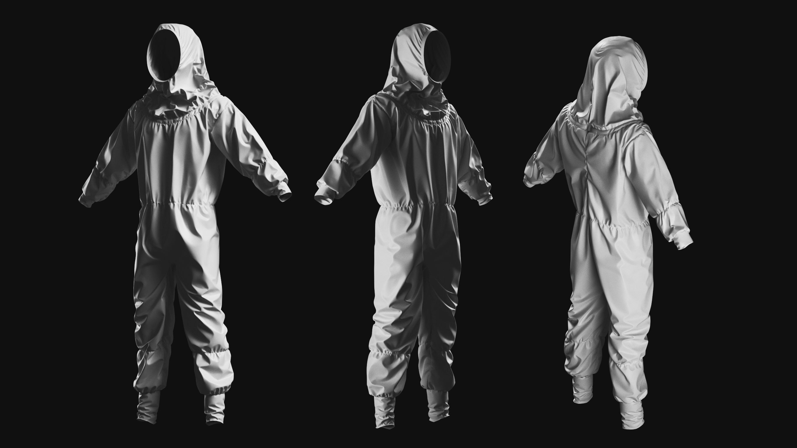 Basemesh Bodysuit Collection 3D model_12