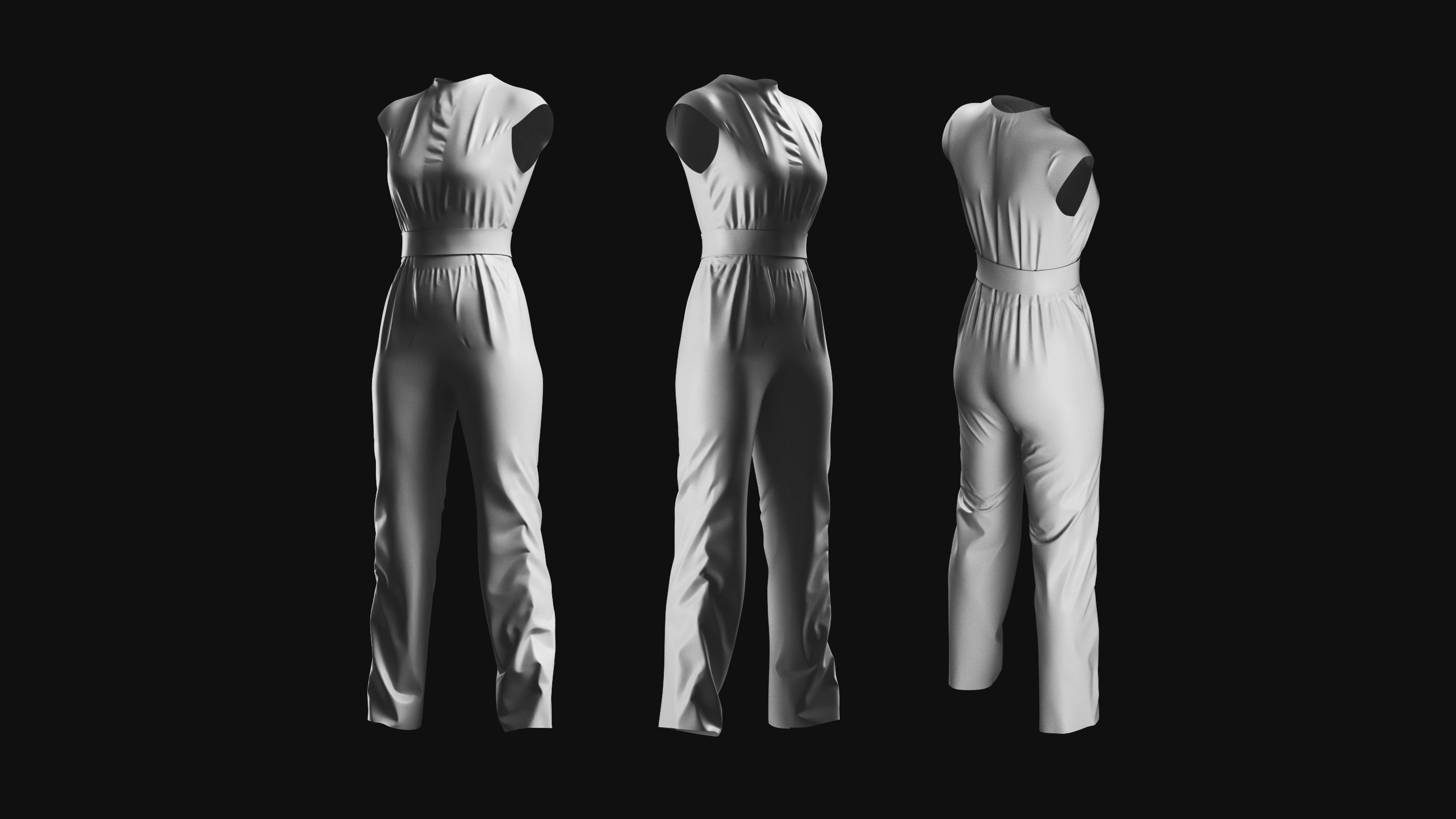 Basemesh Bodysuit Collection 3D model_9