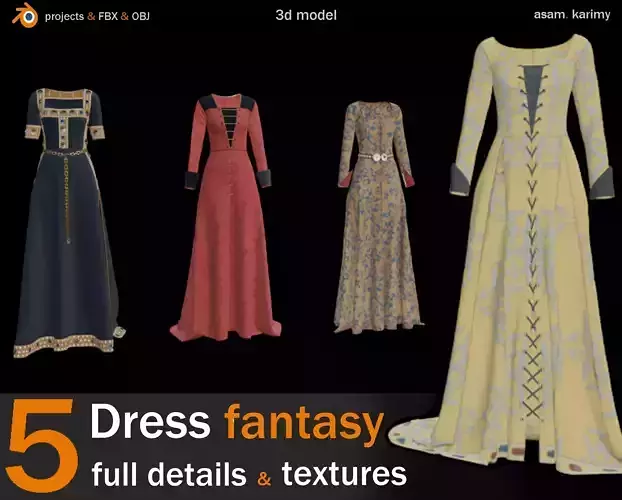 5 Dress fantasy old