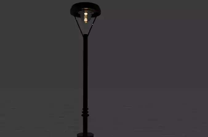 realistic street lamp 3d model 