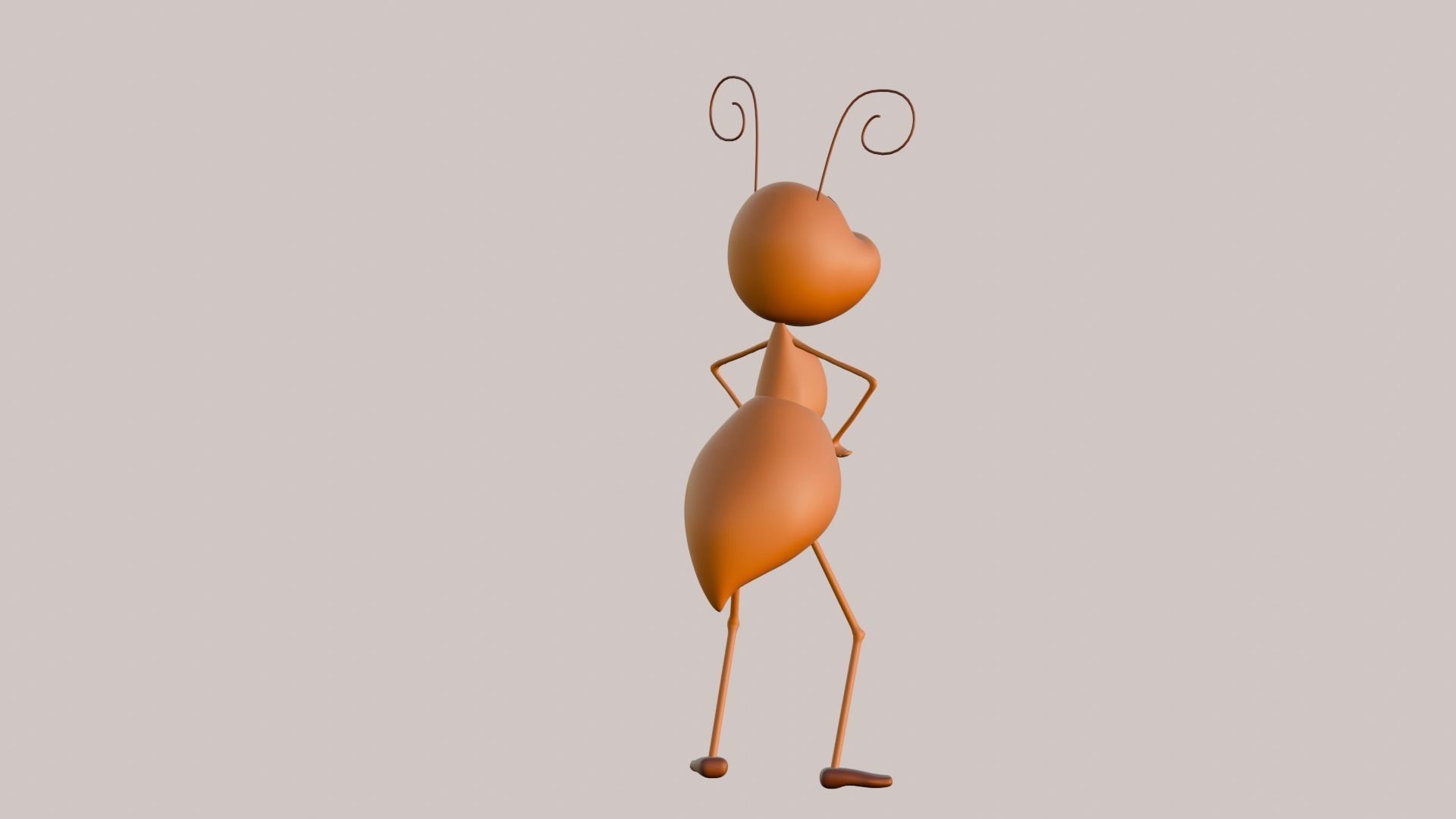 Ant character 3D model in cartoon style 3D model_5