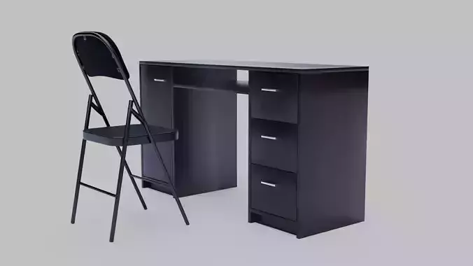 Home Office Computer Writing Desk with Storage Shelf