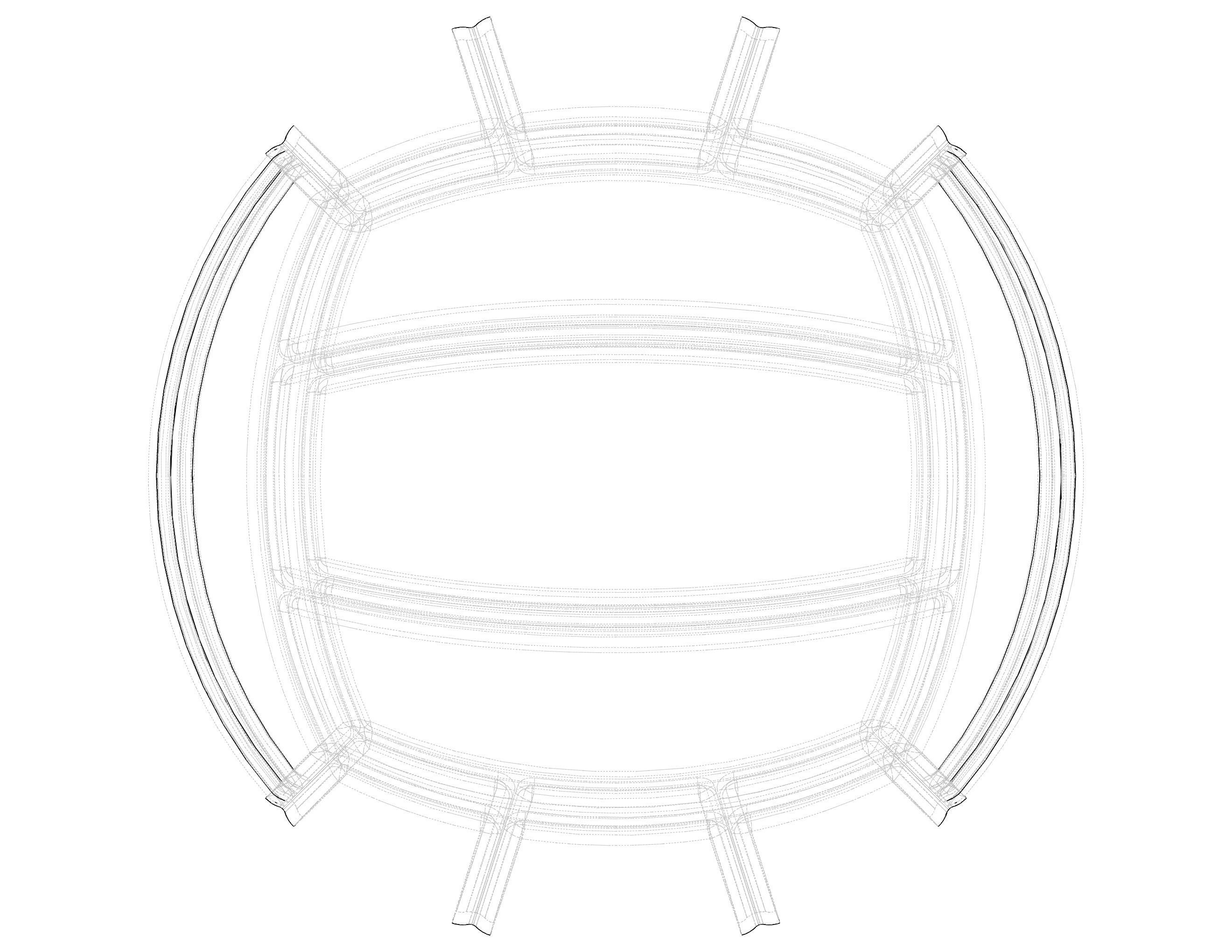 Wireframe Shape Geometric Volley Ball 3D print model_16