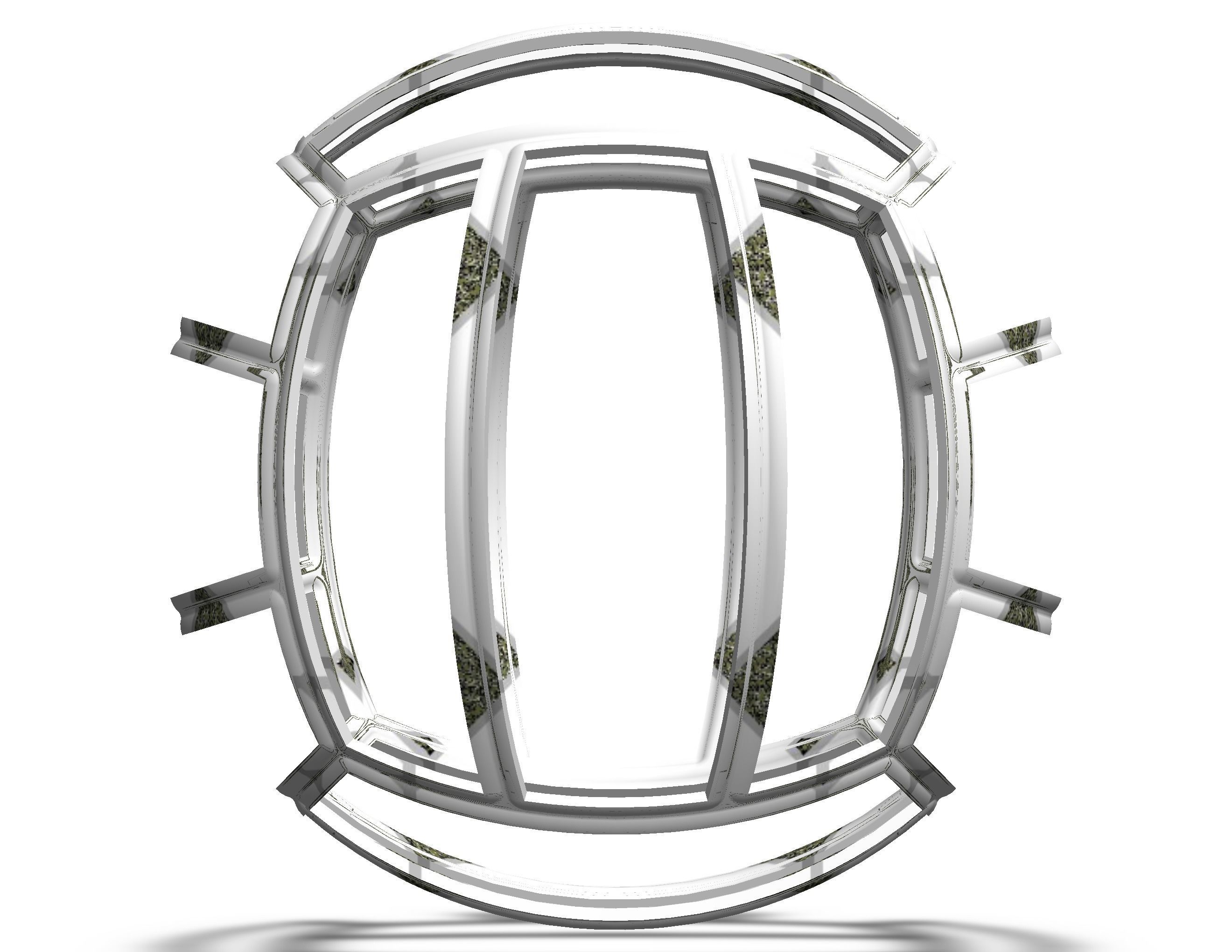 Wireframe Shape Geometric Volley Ball 3D print model_26