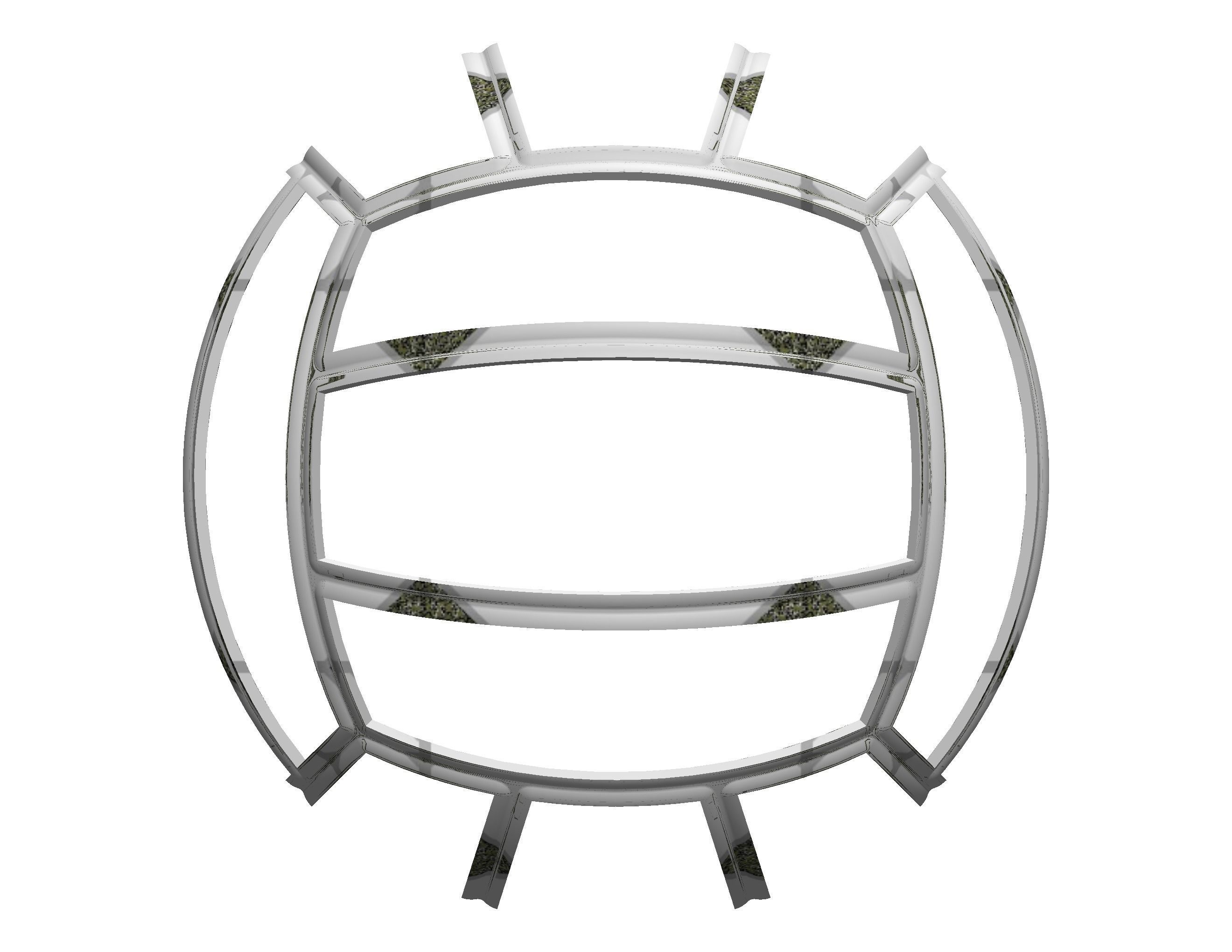 Wireframe Shape Geometric Volley Ball 3D print model_34