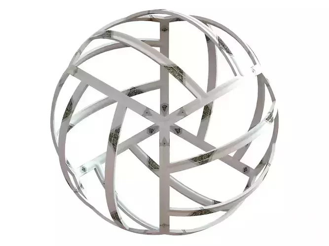 Wireframe Shape Geometric Volley Ball 3D print model