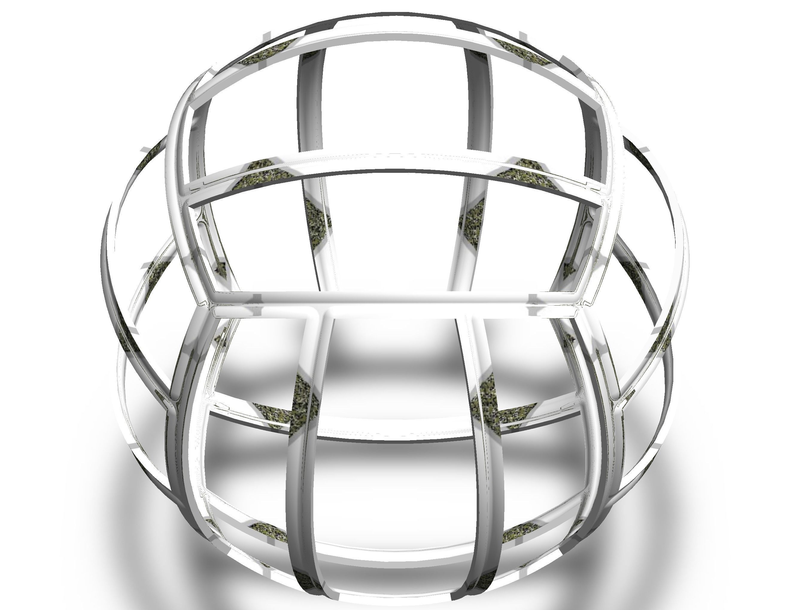 Wireframe Shape Geometric Volley Ball 3D print model_22