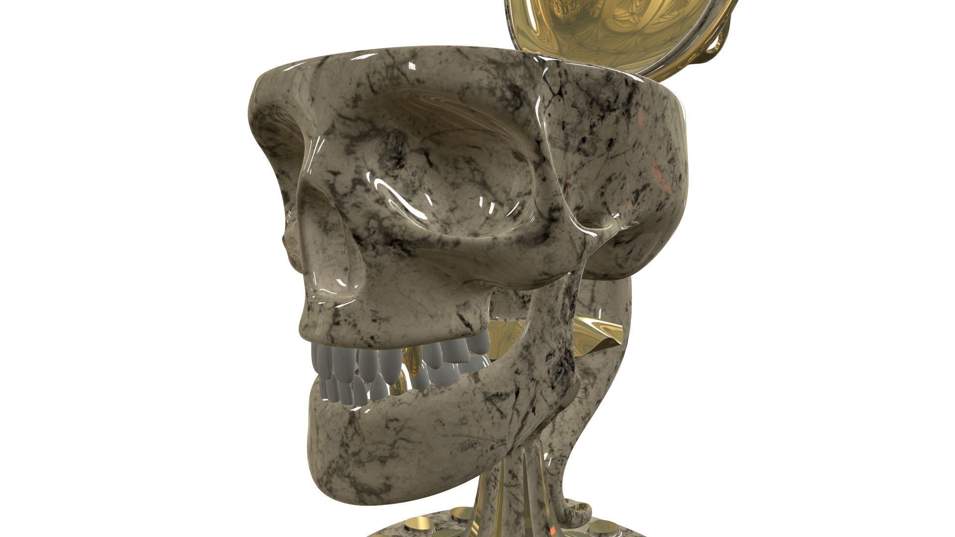 Mug-SKULL 3D print model_3
