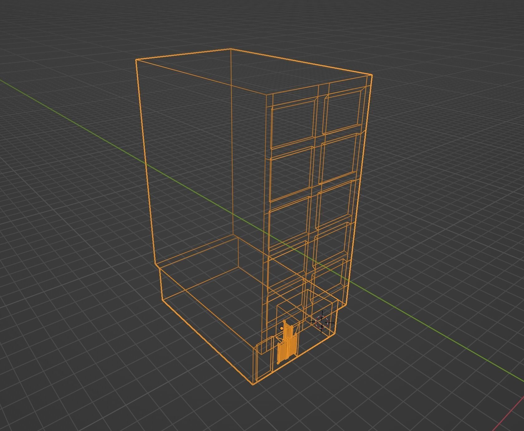 Low Poly Colombian Street House Low-poly 3D model_8