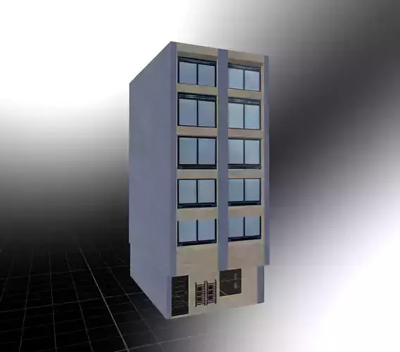 Low Poly Colombian Street House