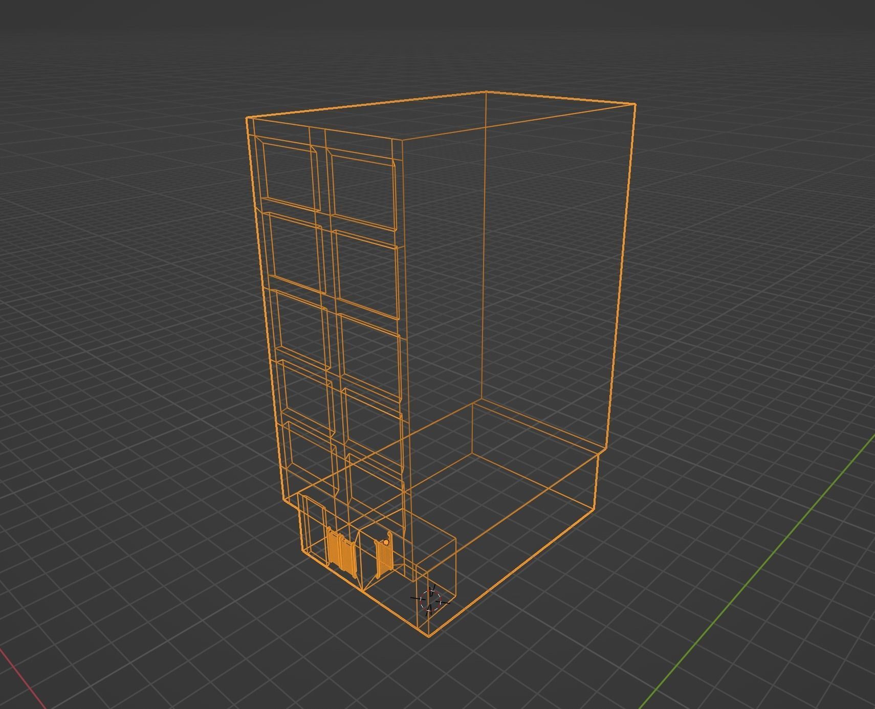 Low Poly Colombian Street House Low-poly 3D model_7