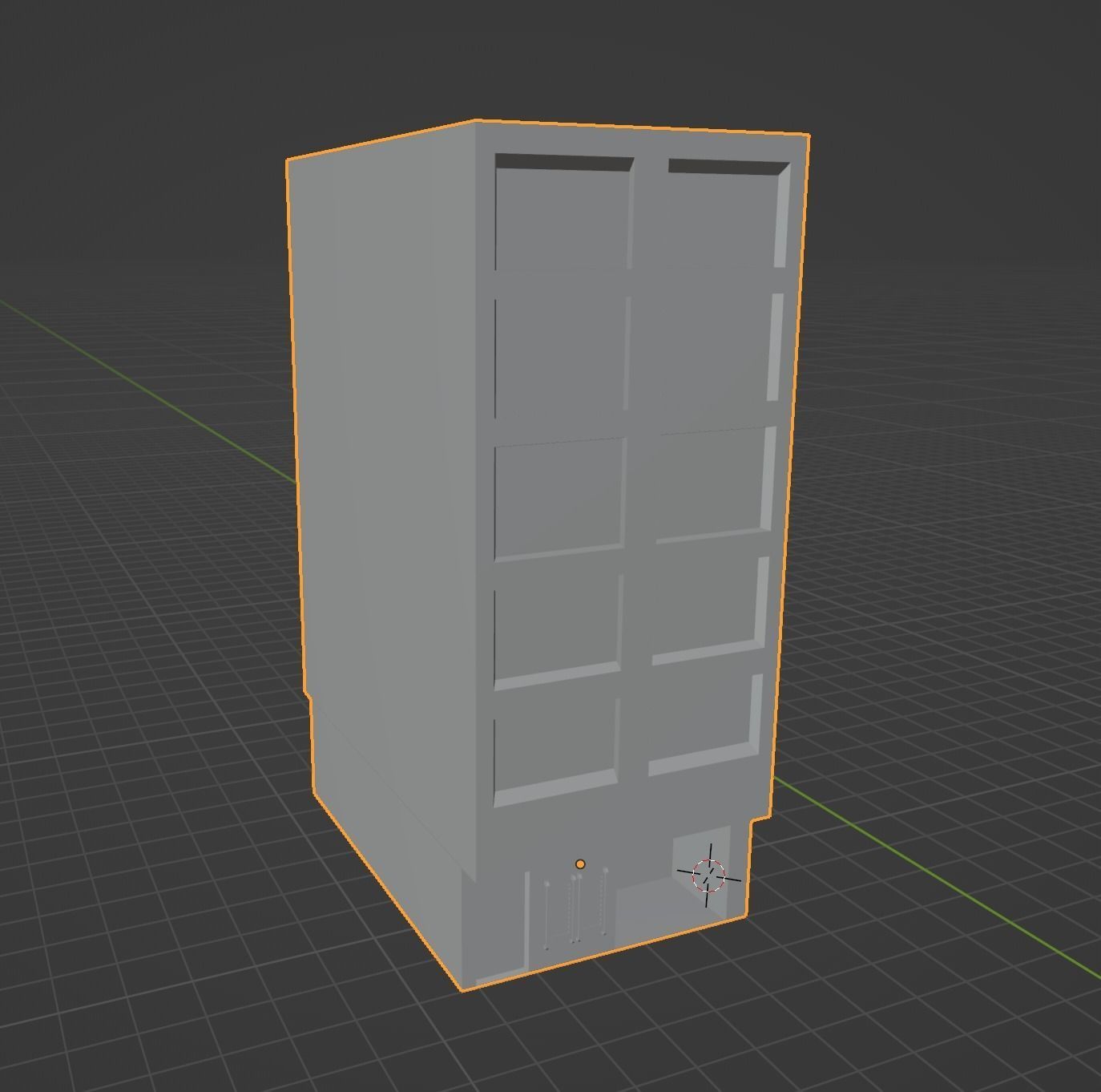 Low Poly Colombian Street House Low-poly 3D model_10