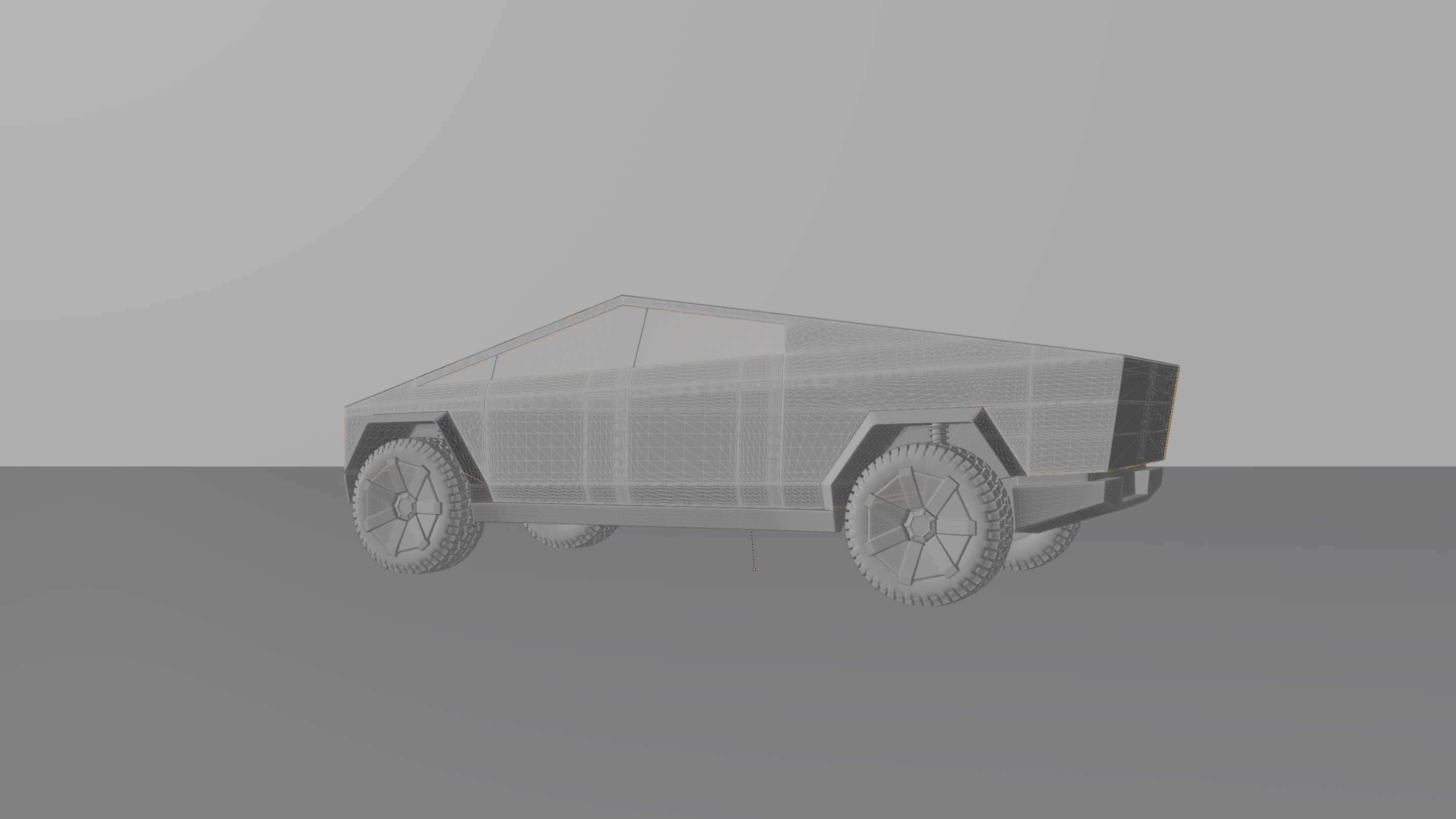 Tesla Cybertruck 3D model 2024 Low-poly 3D model_5