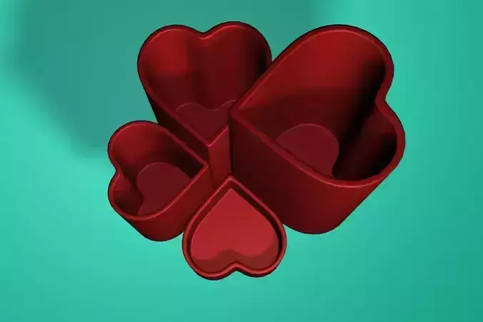 Pencil Holder 4 Hearts