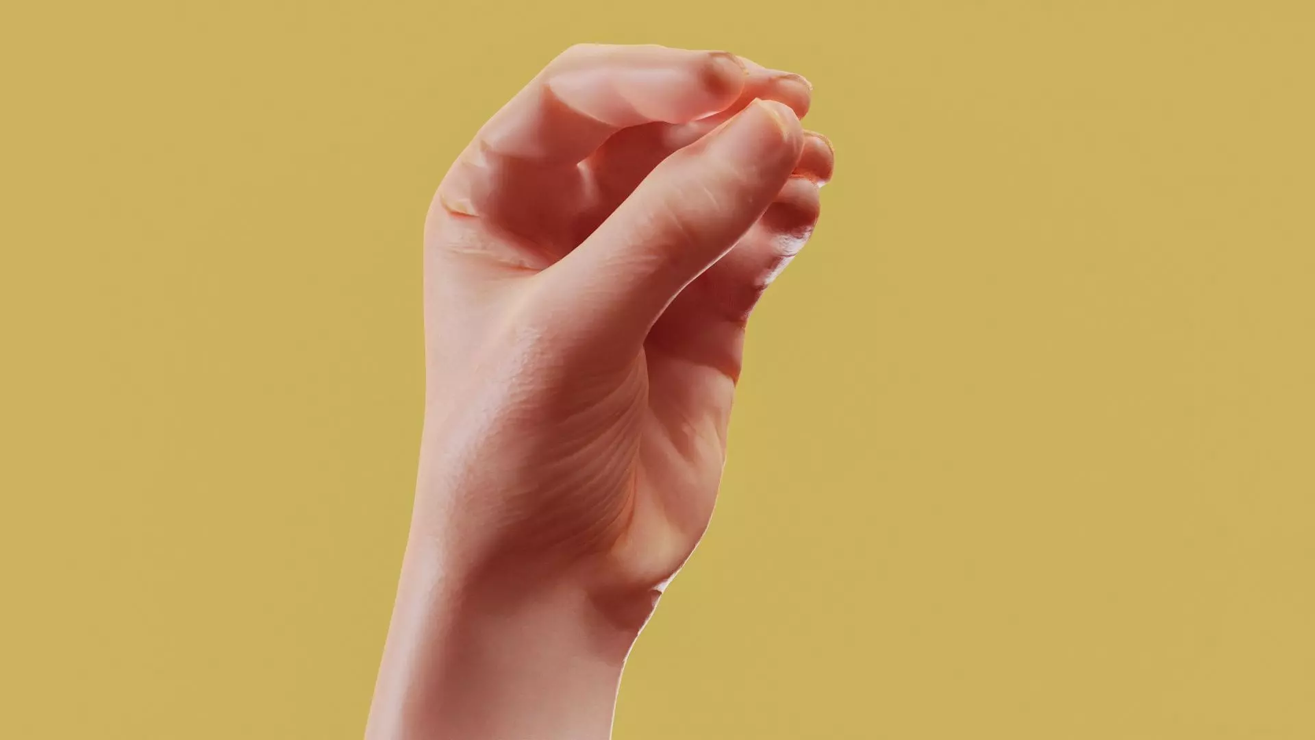 Together Male Single Hand 016 Low-poly 3D model_0