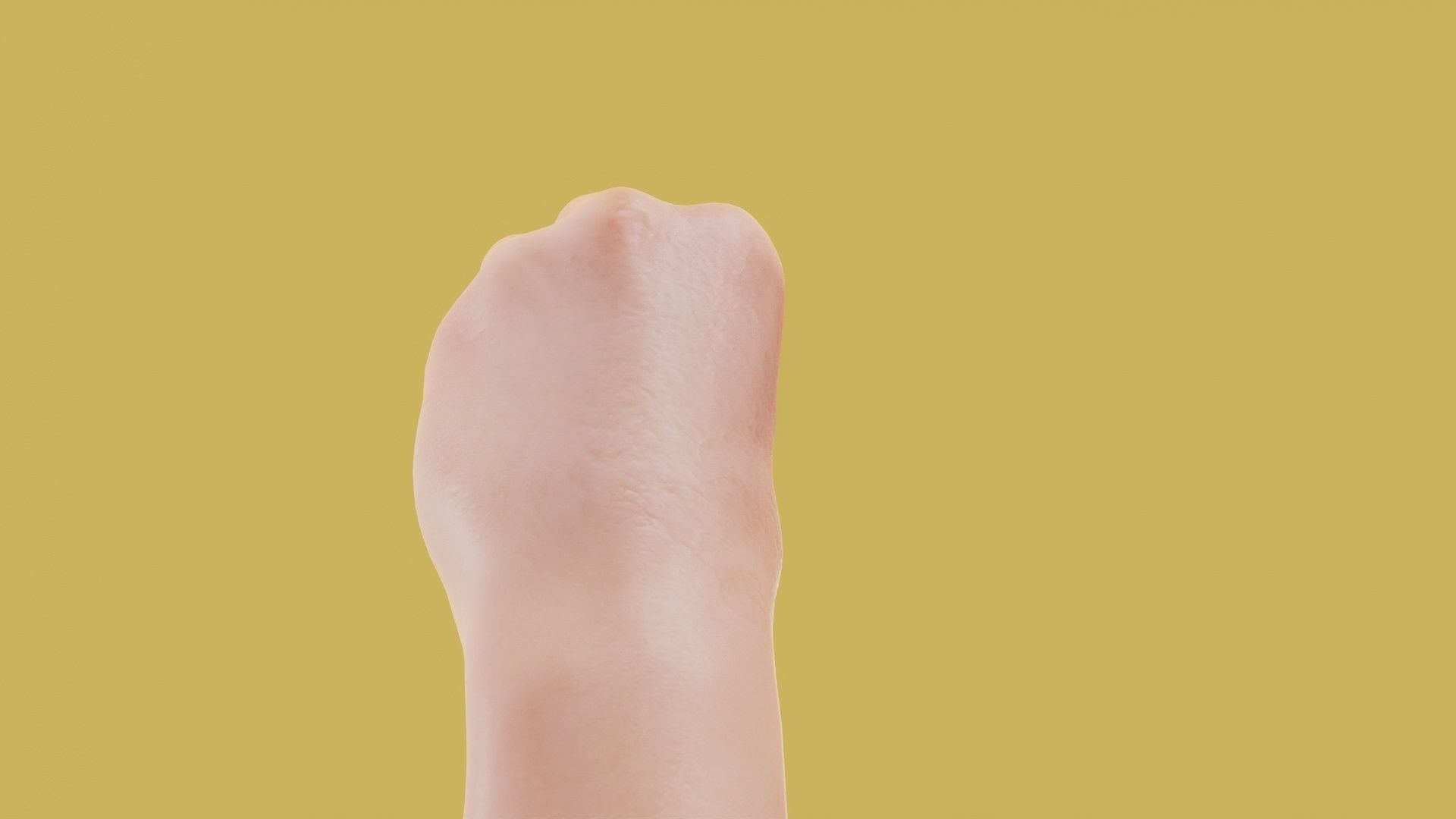 Together Male Single Hand 016 Low-poly 3D model_5