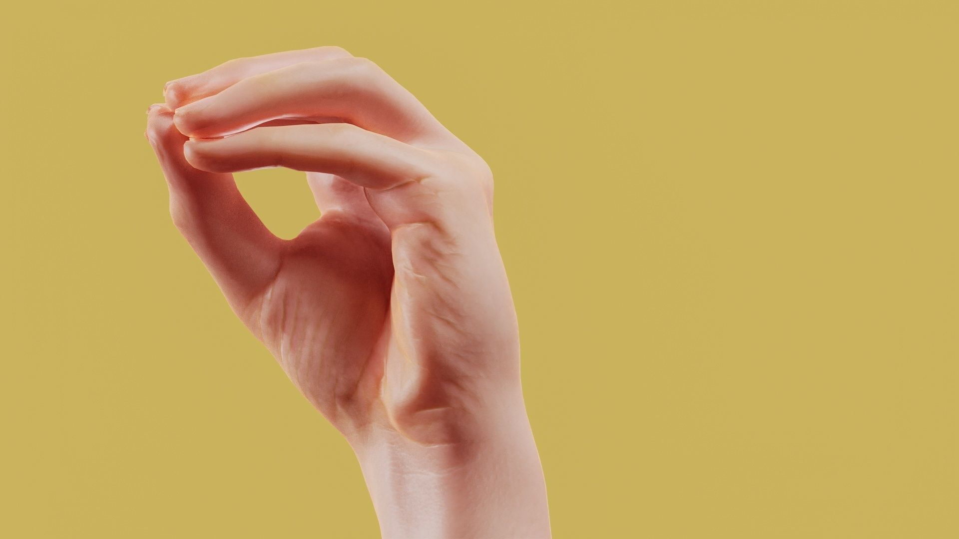 Together Male Single Hand 016 Low-poly 3D model_9