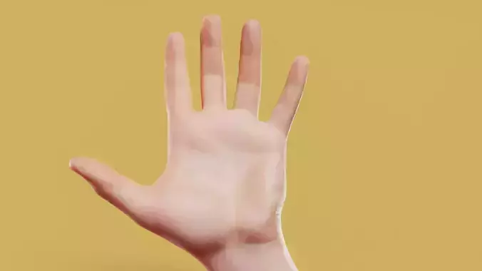 Pick Me Male Single Hand 009 Low-poly 3D model