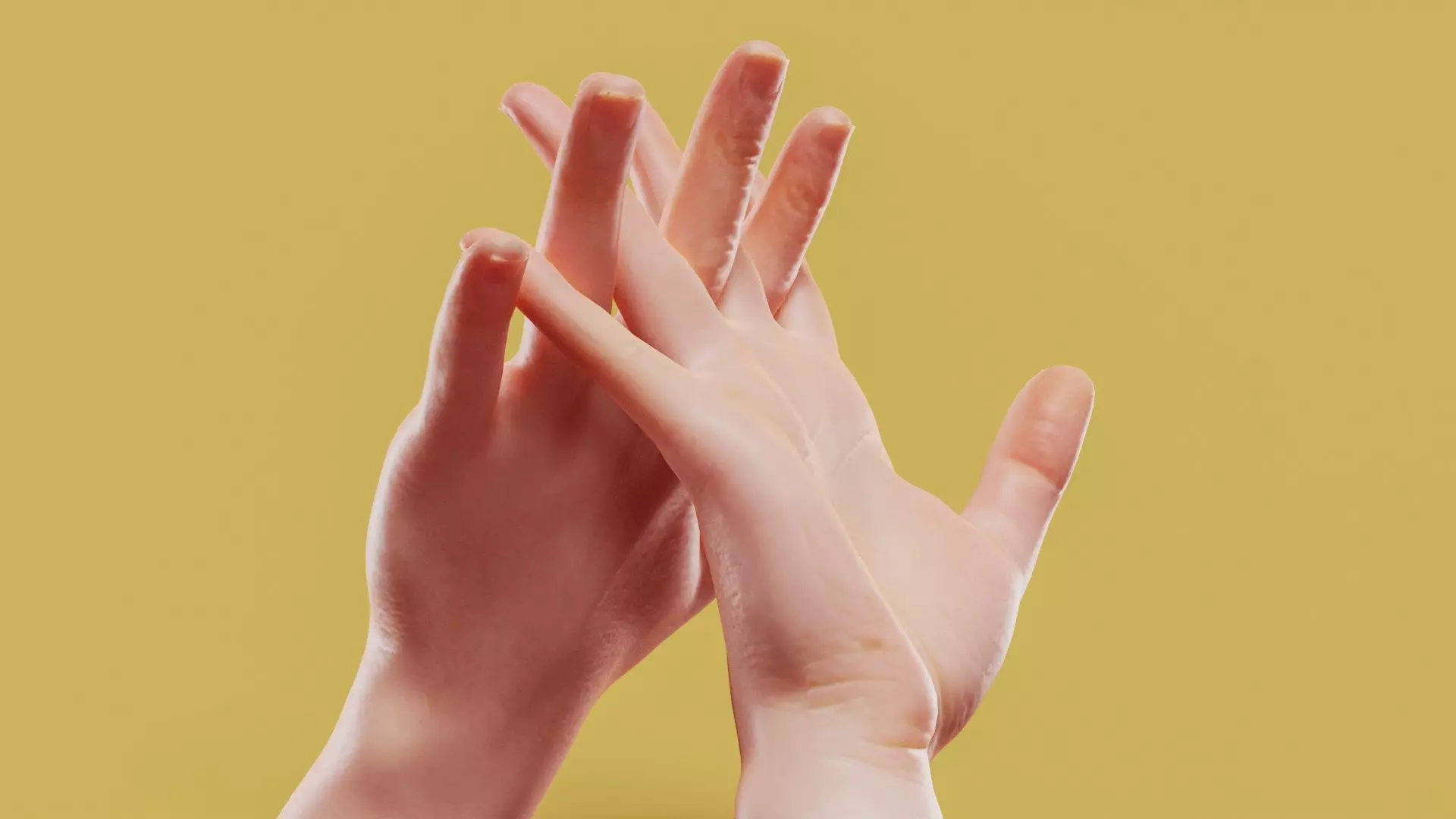 Knuckle Cracker Male Duo Hands 017 Low-poly 3D model