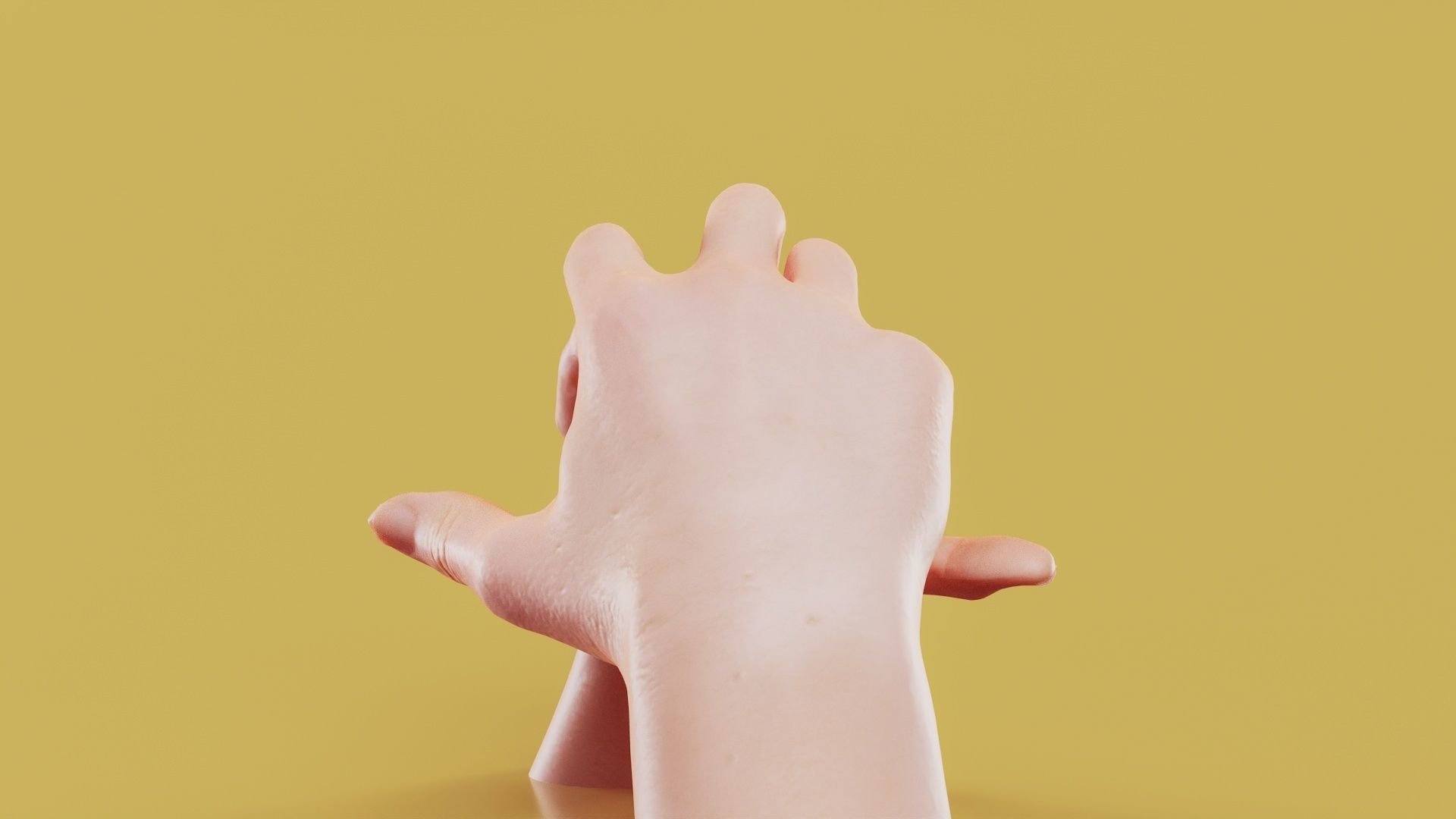 Grab On Male Duo Hands 007 Low-poly 3D model_9