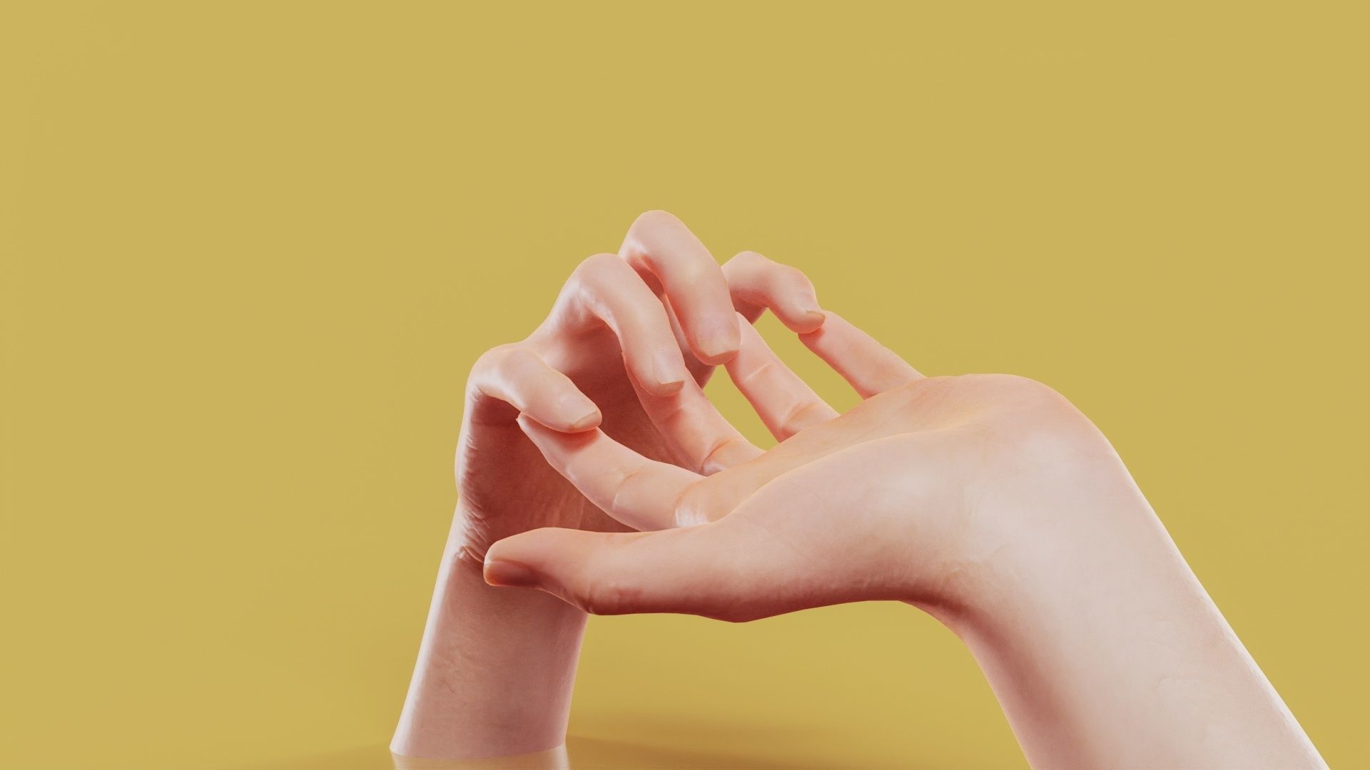 Grab On Male Duo Hands 007 Low-poly 3D model_4