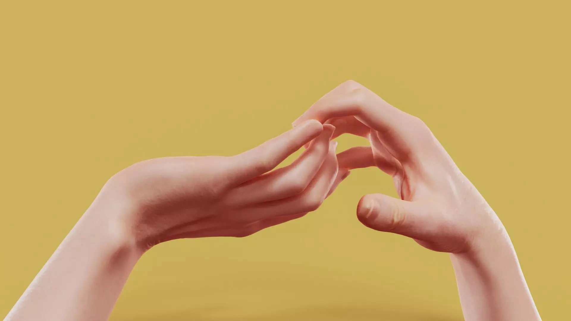 Grab On Male Duo Hands 007 Low-poly 3D model_0