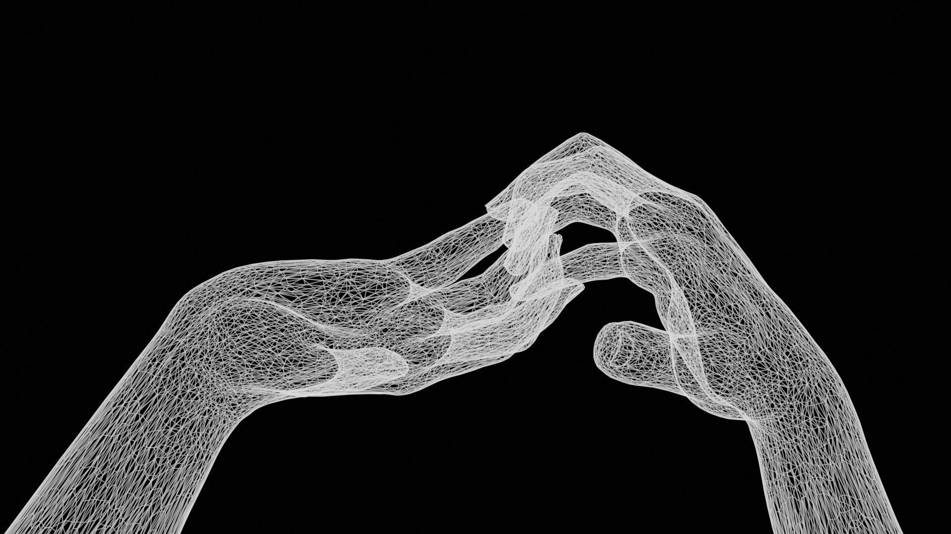 Grab On Male Duo Hands 007 Low-poly 3D model_12