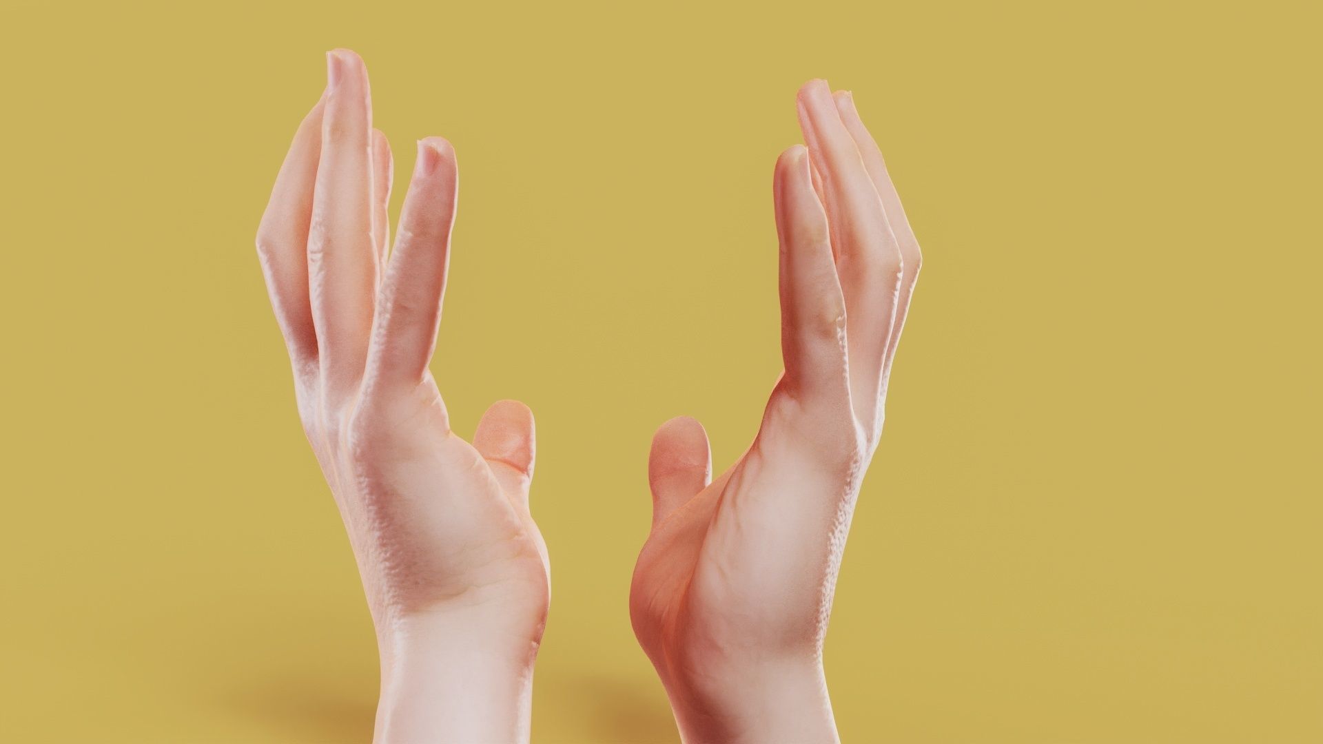 Opposing Force Male Duo Hands 005 Low-poly 3D model_6