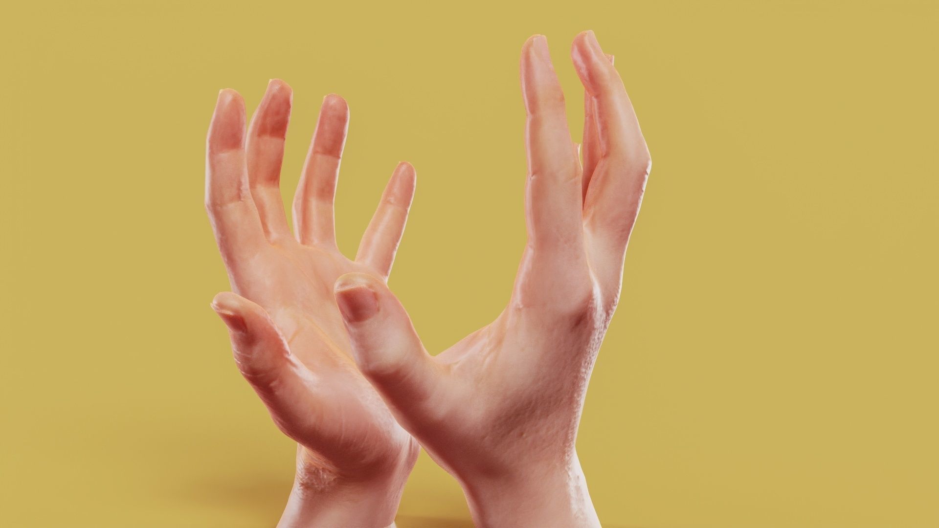 Opposing Force Male Duo Hands 005 Low-poly 3D model_11