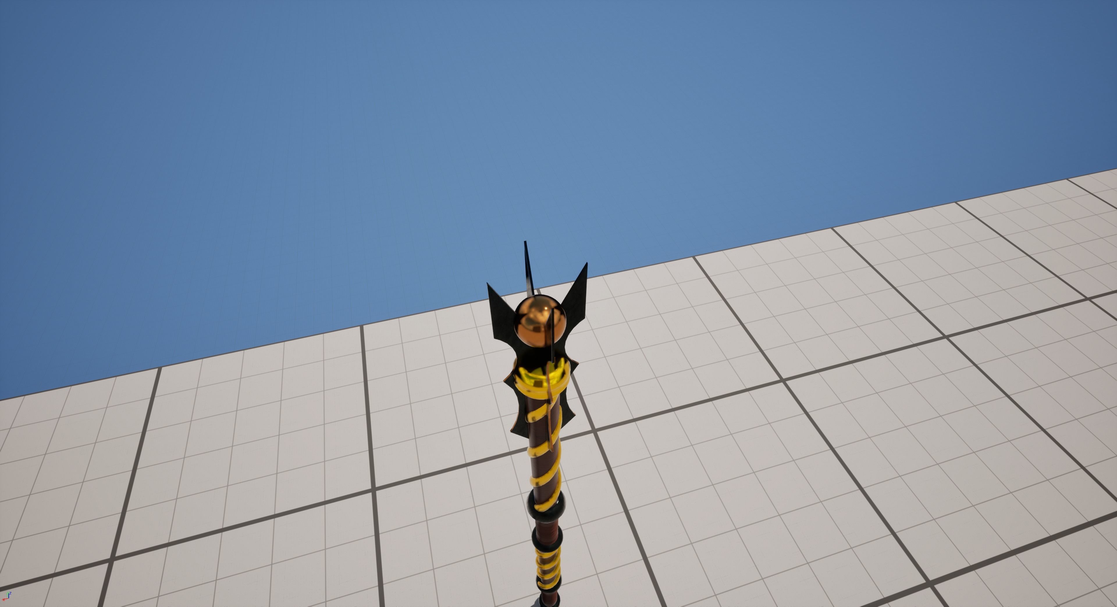 Wooden Staff 3D model_8