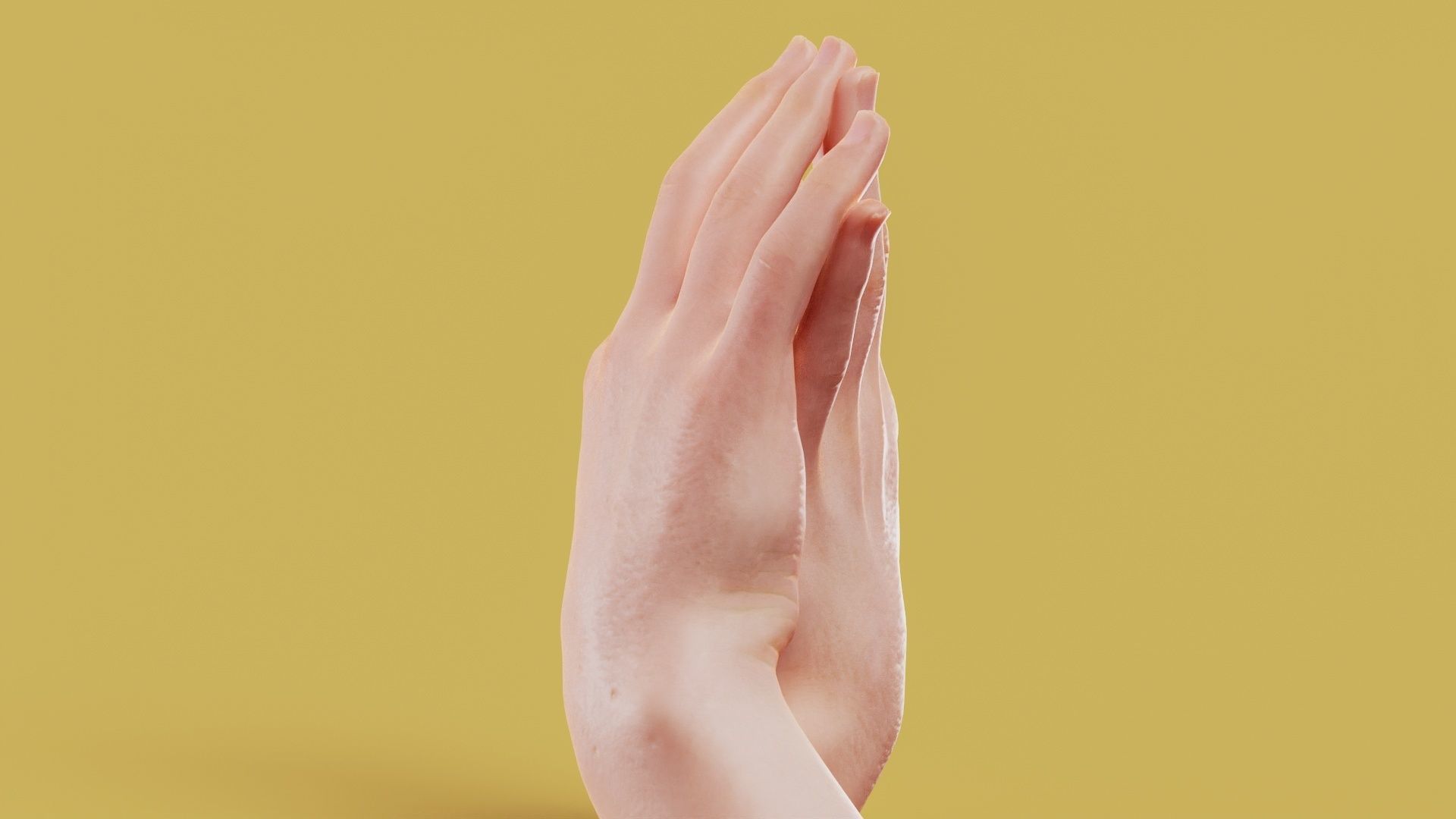 Dancing Male Duo Hands 004 Low-poly 3D model_8