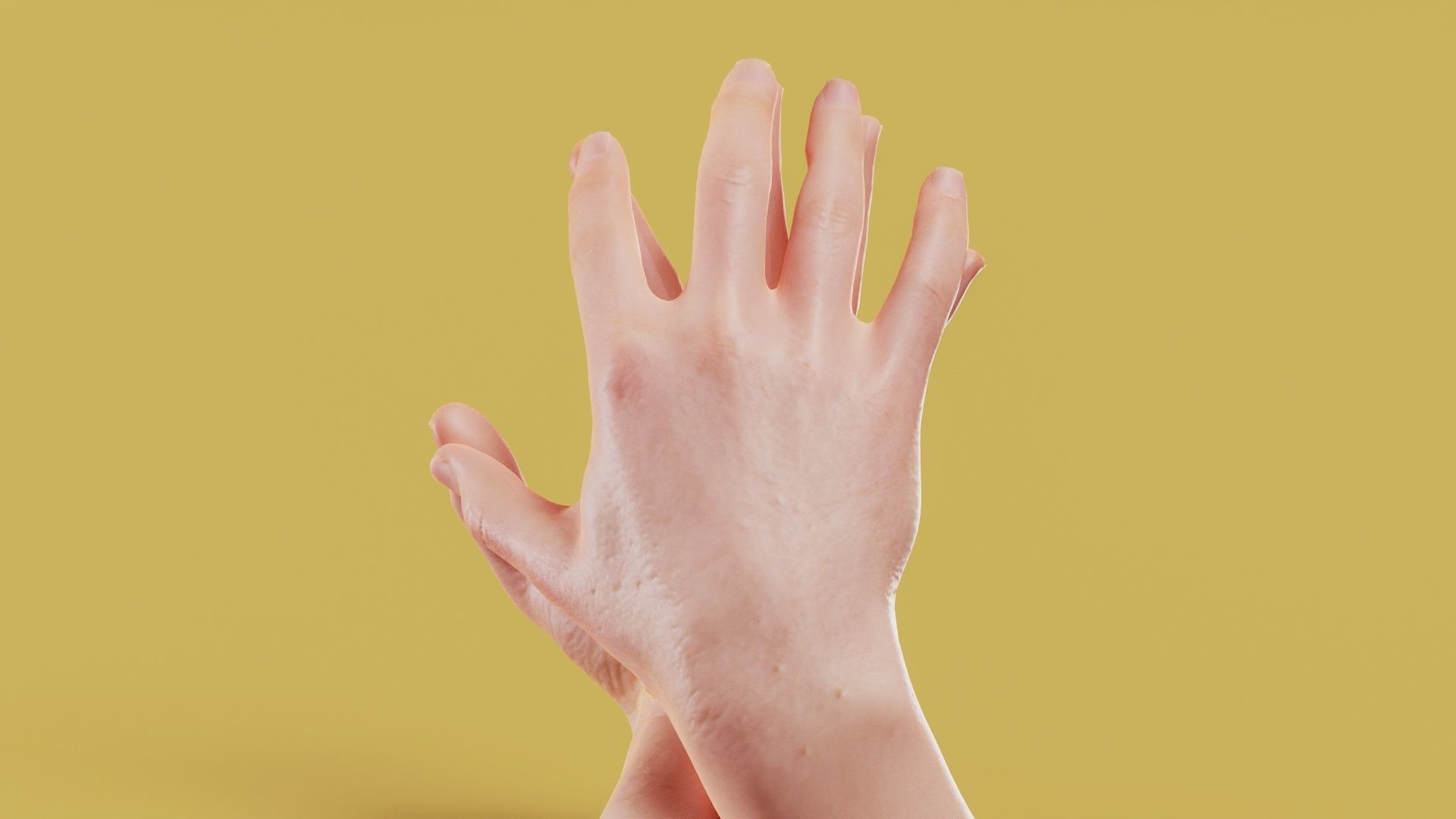 Dancing Male Duo Hands 004 Low-poly 3D model_10