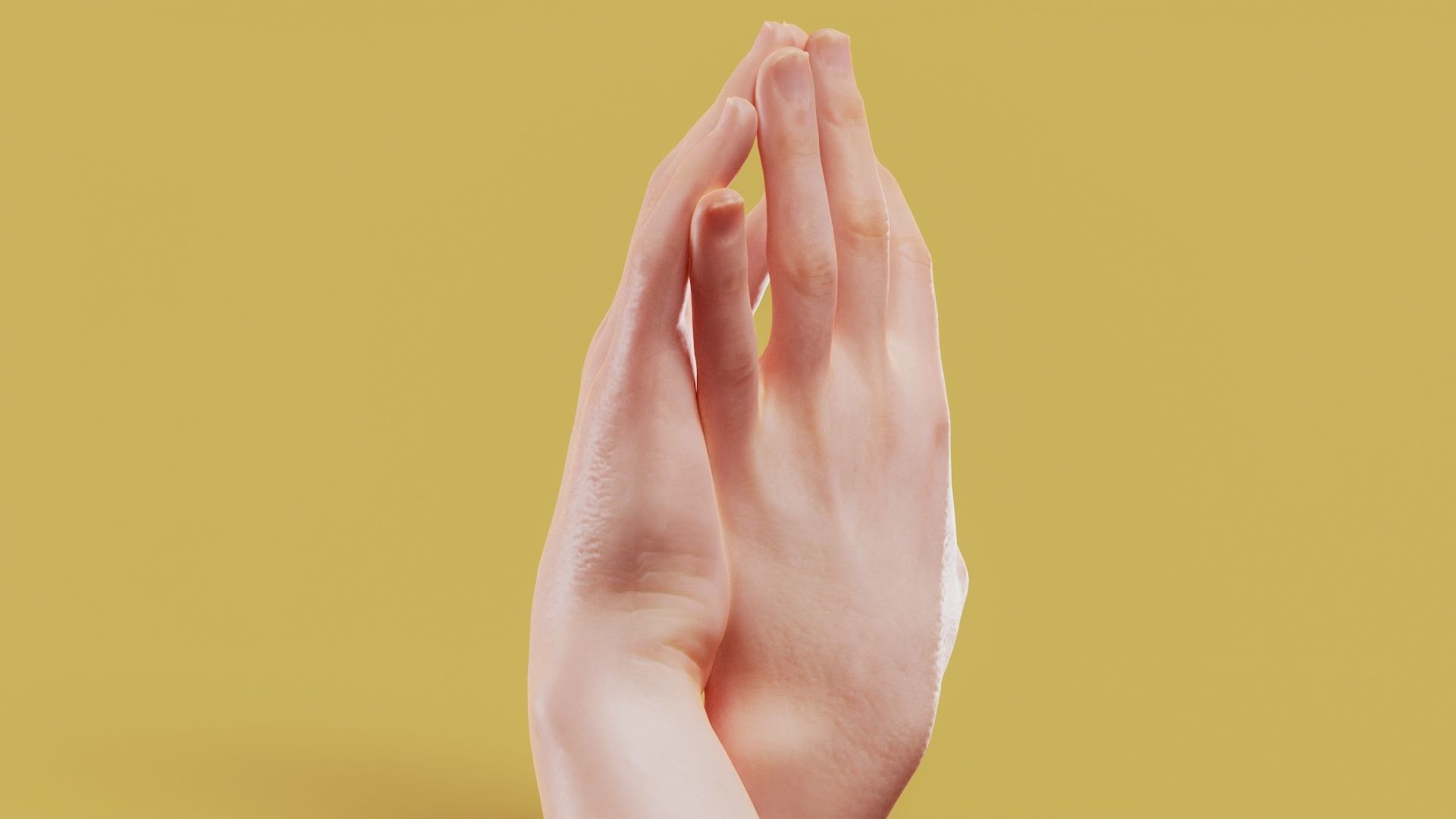 Dancing Male Duo Hands 004 Low-poly 3D model_7