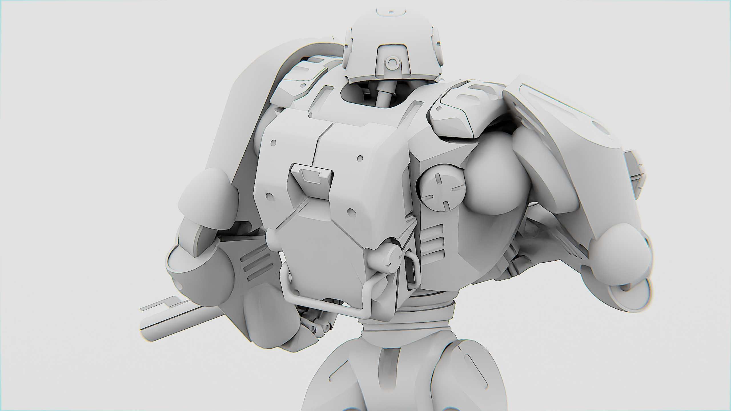 BATTLE DROID QORA  Rigged for Unreal Engine - Unity - MIXAMO 3D model_33