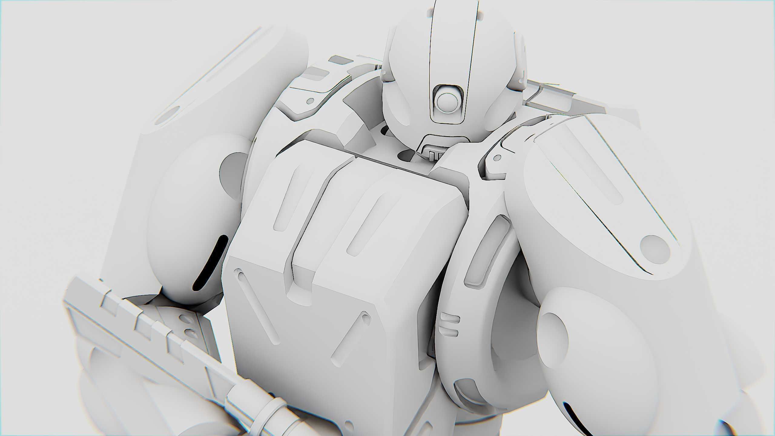 BATTLE DROID QORA  Rigged for Unreal Engine - Unity - MIXAMO 3D model_34