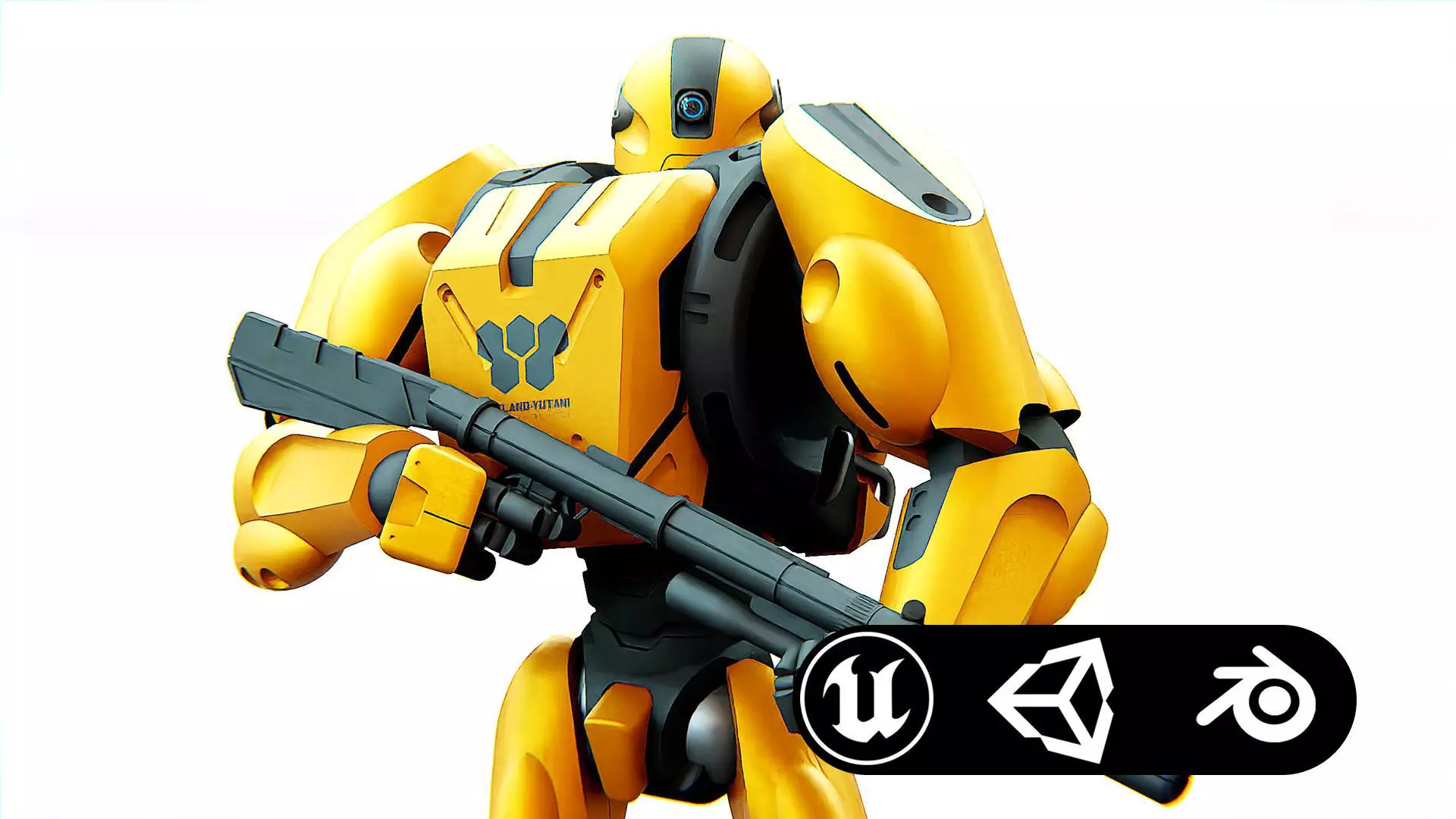 BATTLE DROID QORA  Rigged for Unreal Engine - Unity - MIXAMO 3D model_0